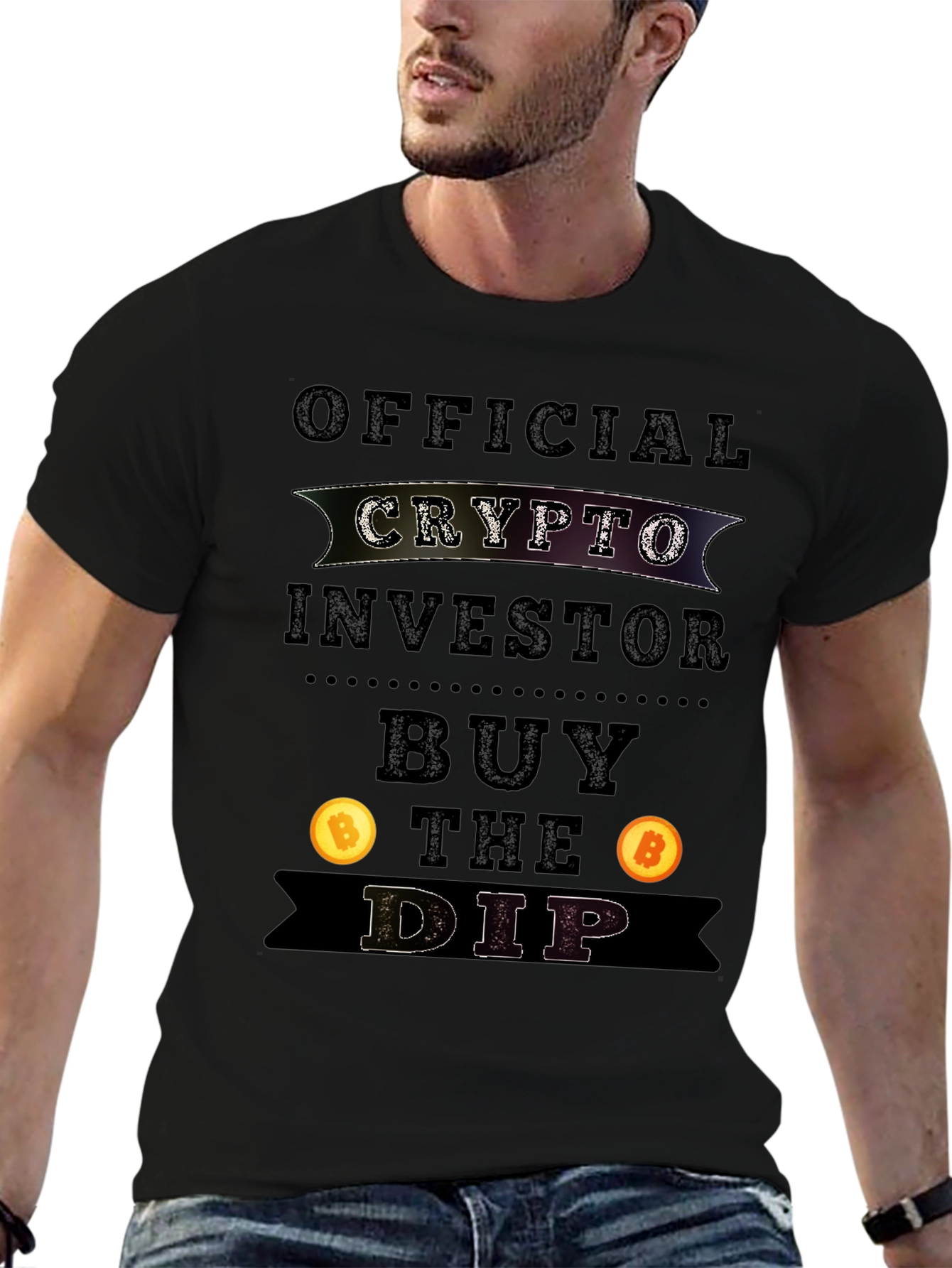 Crypto Investor T-Shirt - Buy the Dip Bitcoin