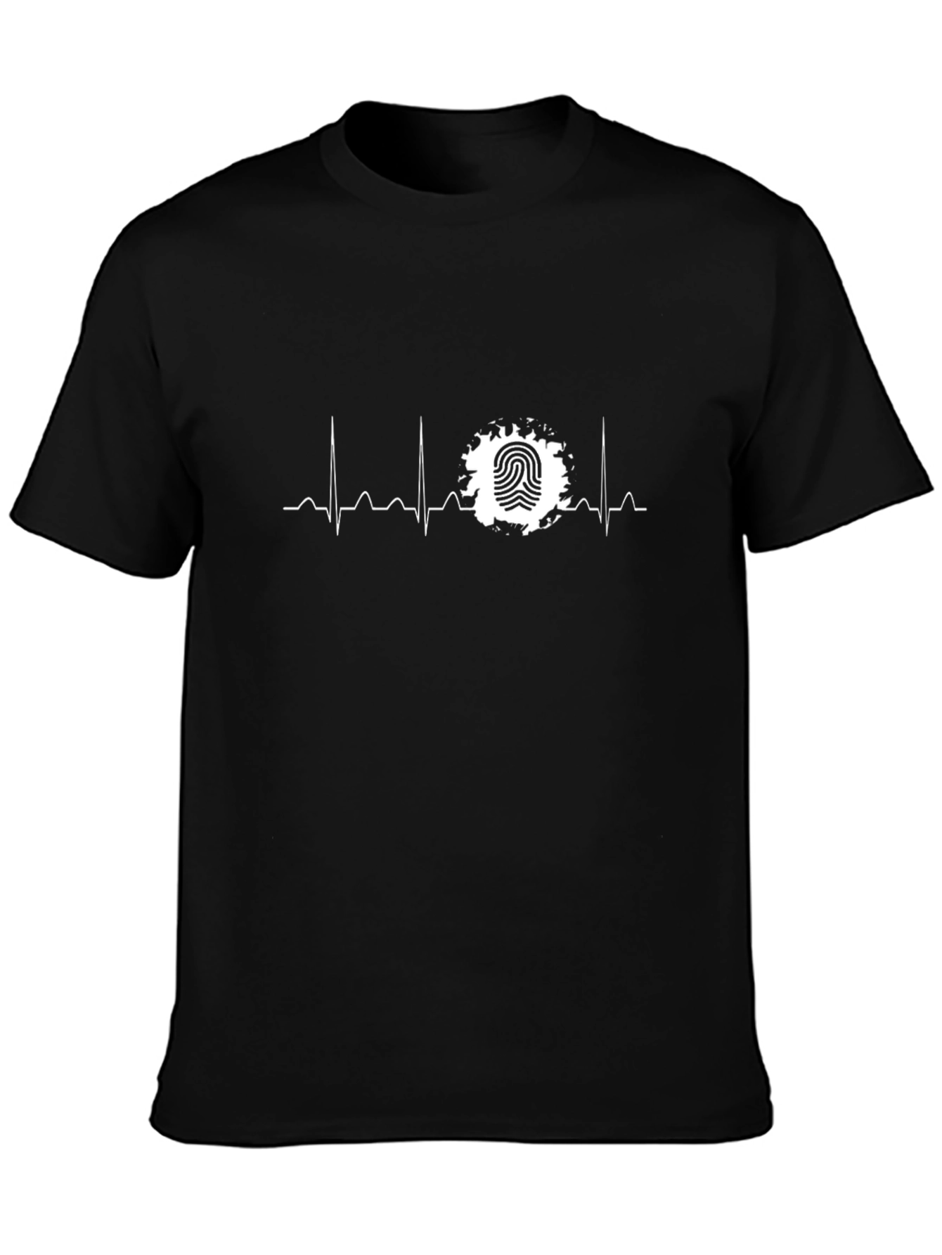 Heartbeat Fingerprint Graphic T-Shirt