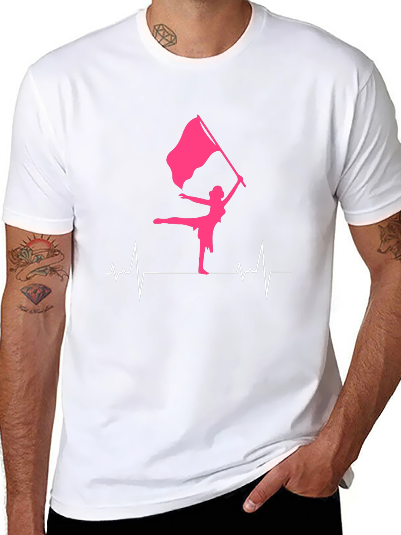 Color Guard Heartbeat T-Shirt