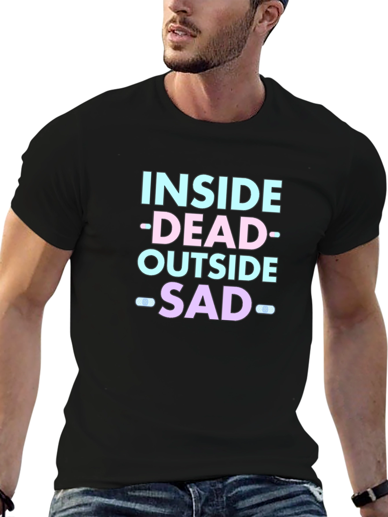 Inside Dead Outside Sad Graphic Tee
