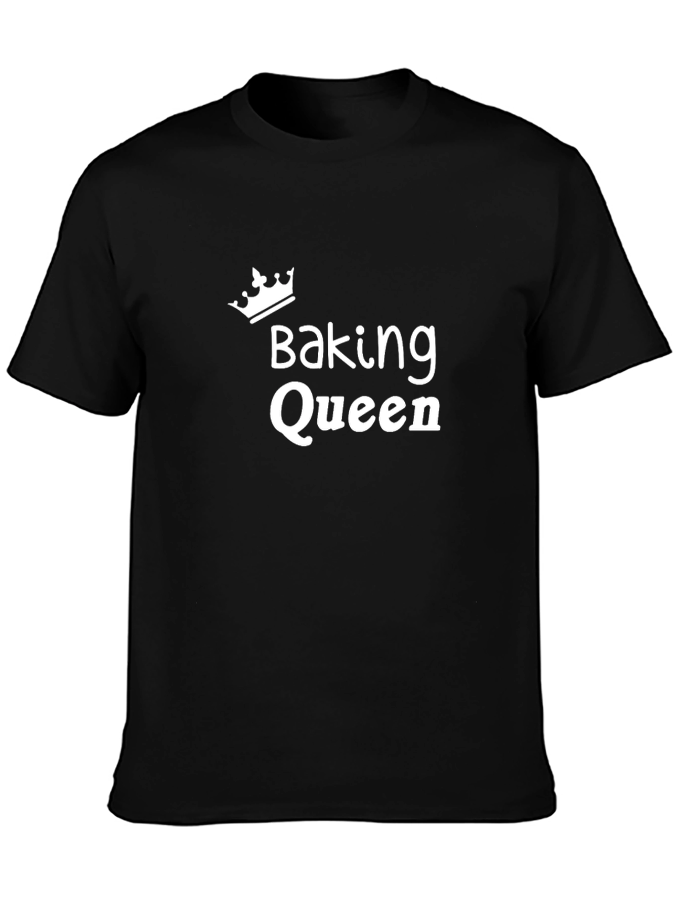 Baking Queen T-Shirt - Black Cotton Tee