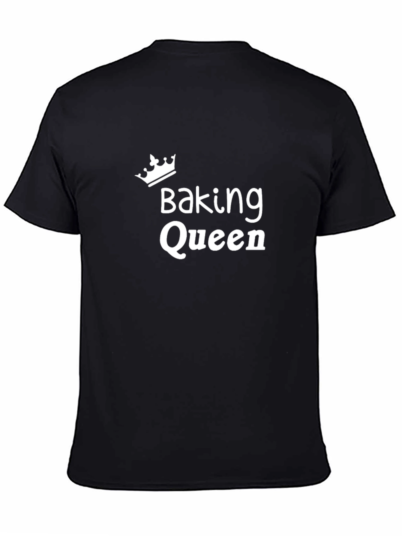 Baking Queen T-Shirt - Black Cotton Tee