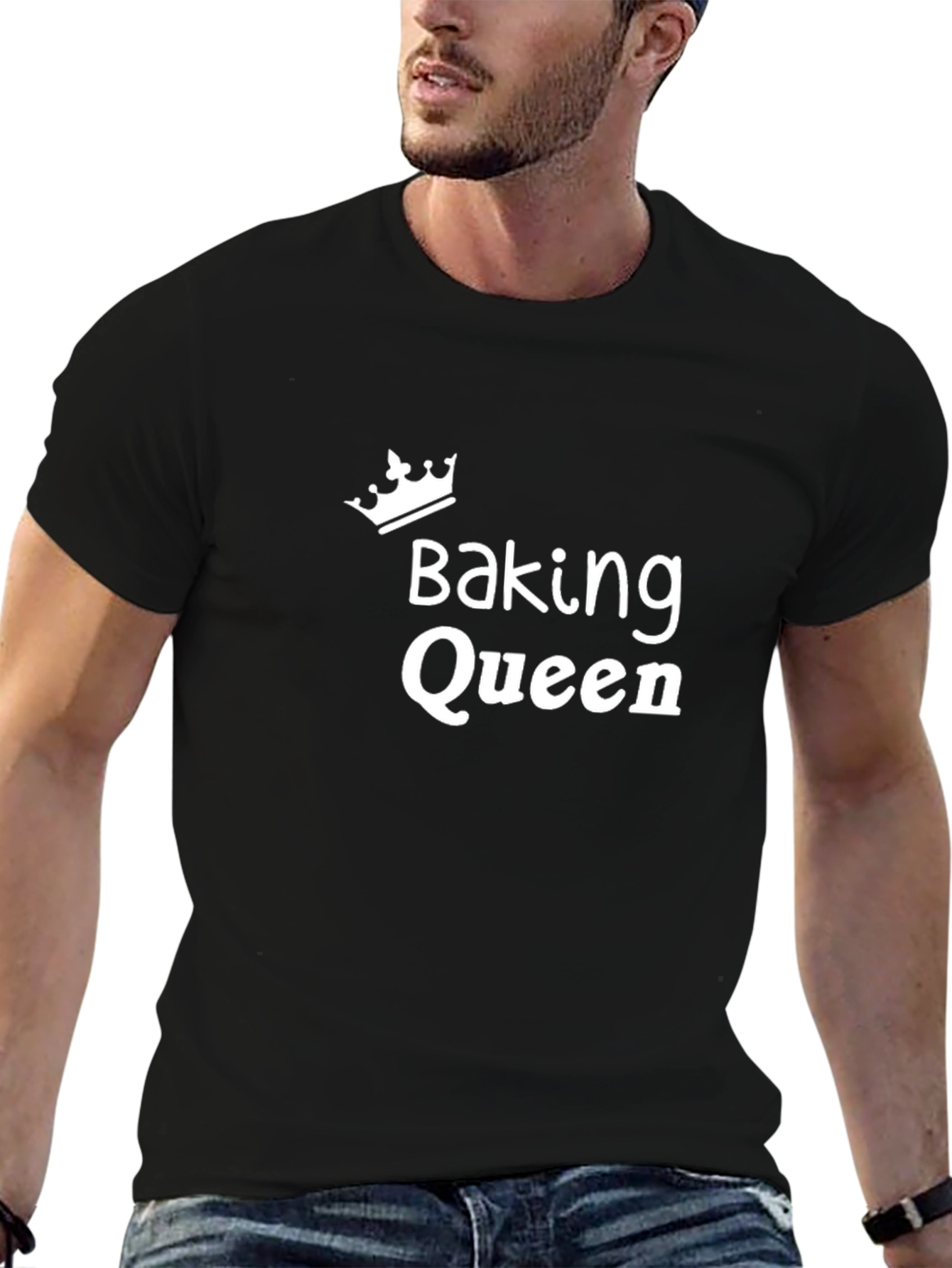 Baking Queen T-Shirt - Black Cotton Tee
