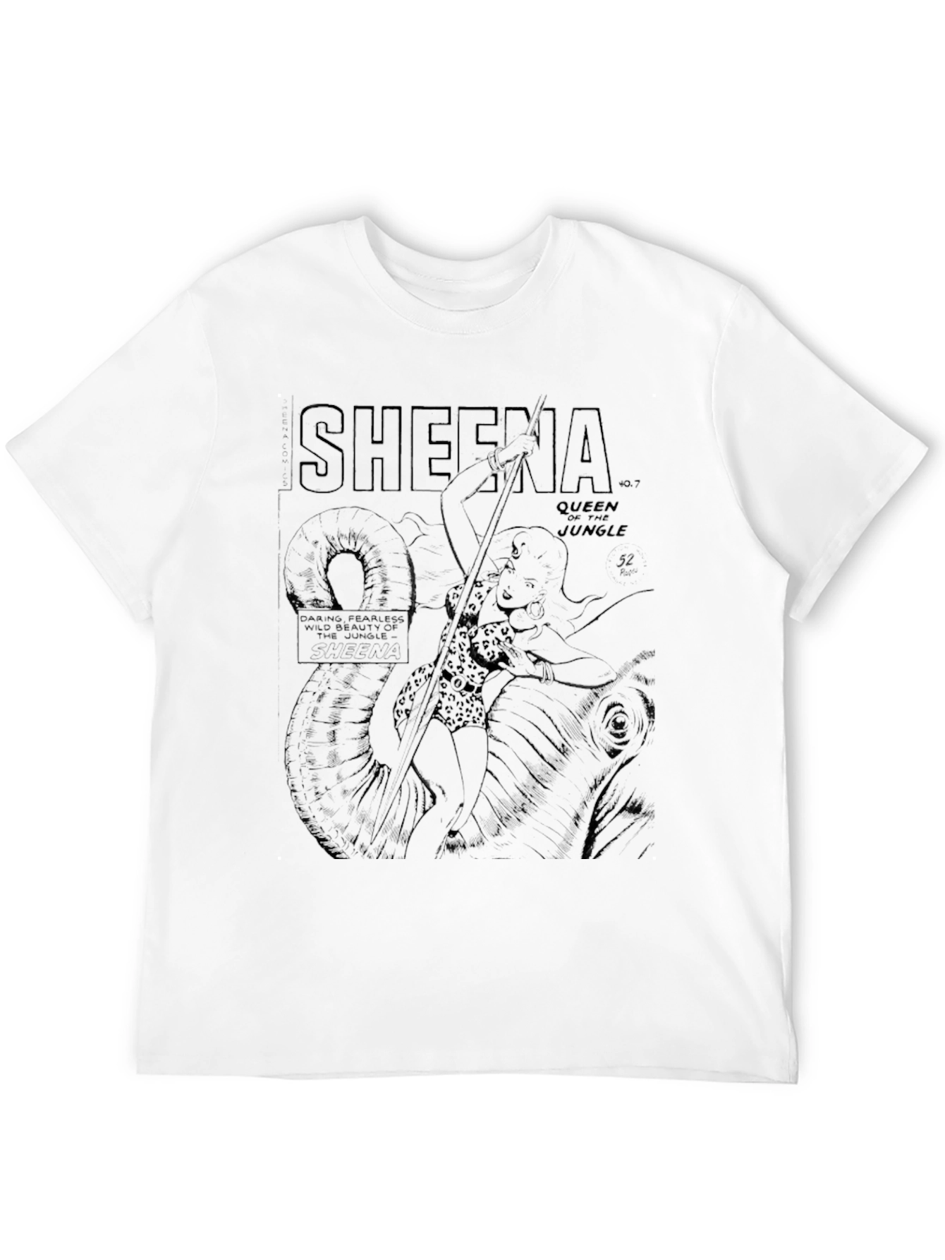 Sheena Queen of the Jungle Black T-Shirt