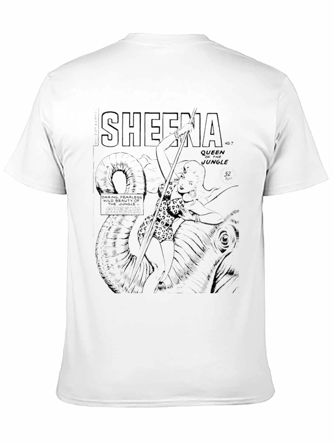 Sheena Queen of the Jungle Black T-Shirt