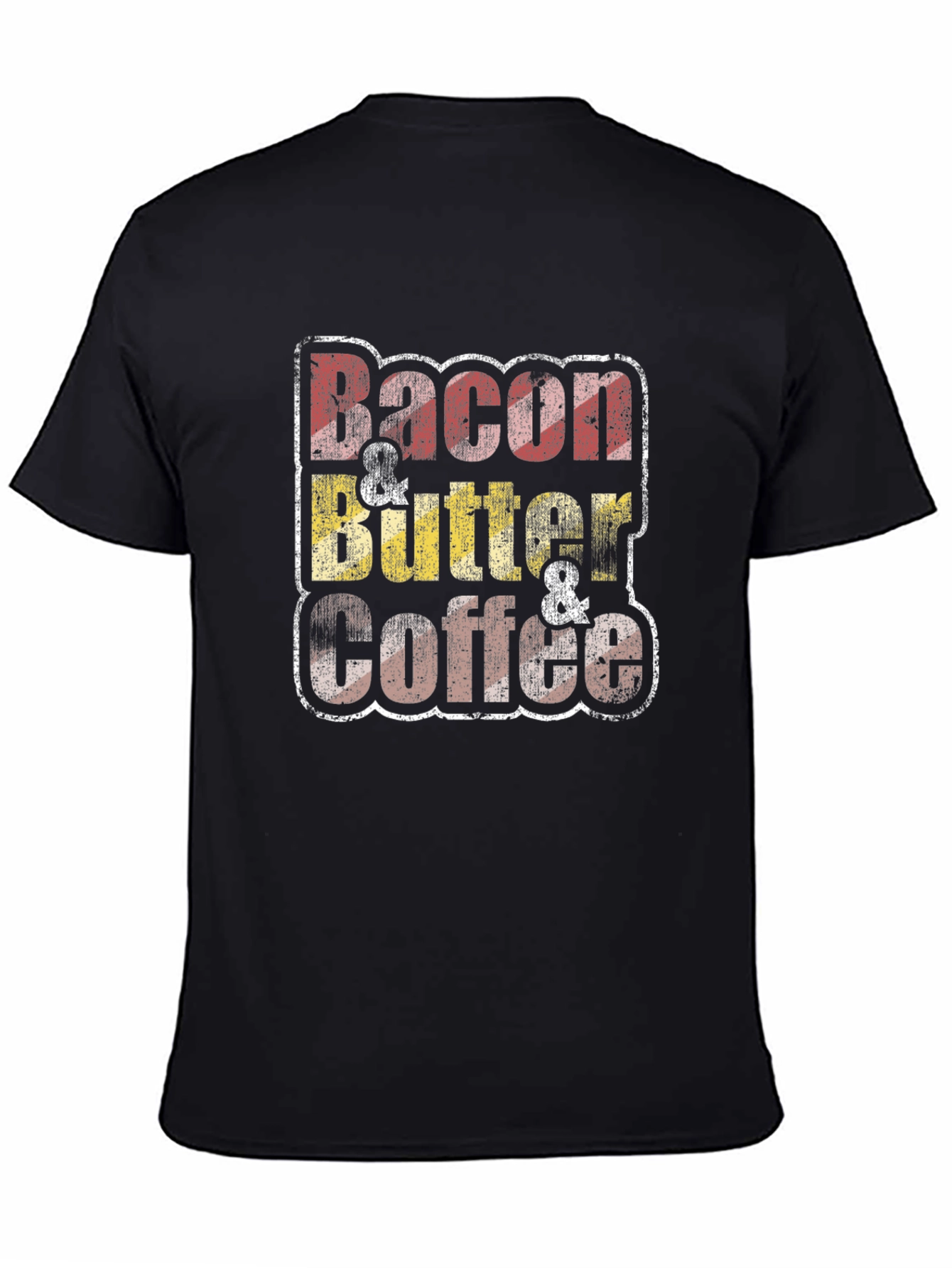 Bacon Butter Coffee Black Graphic Tee