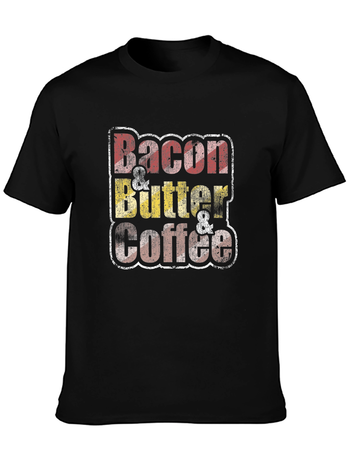 Bacon Butter Coffee Black Graphic Tee