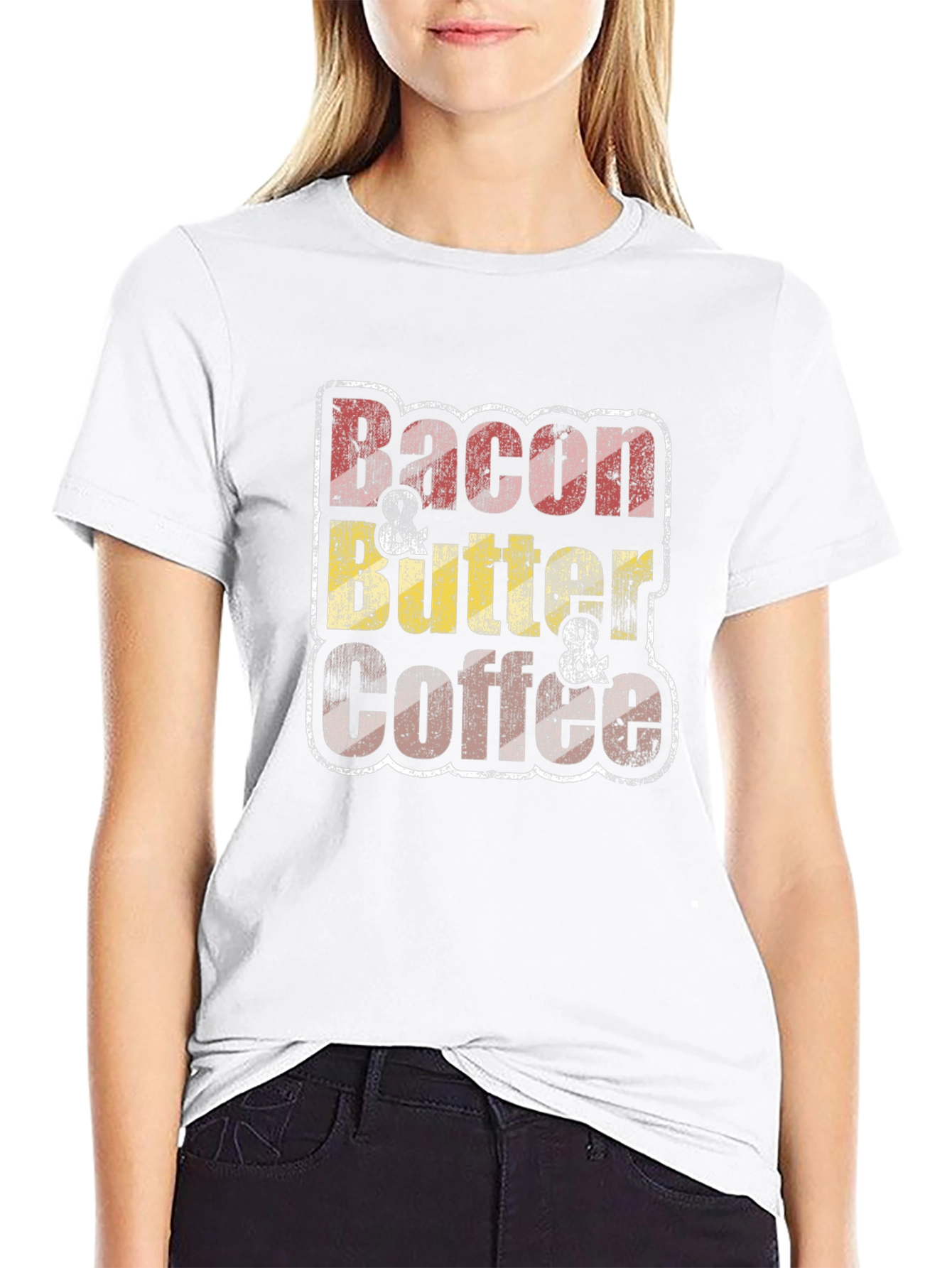 Bacon Butter Coffee Black Graphic Tee