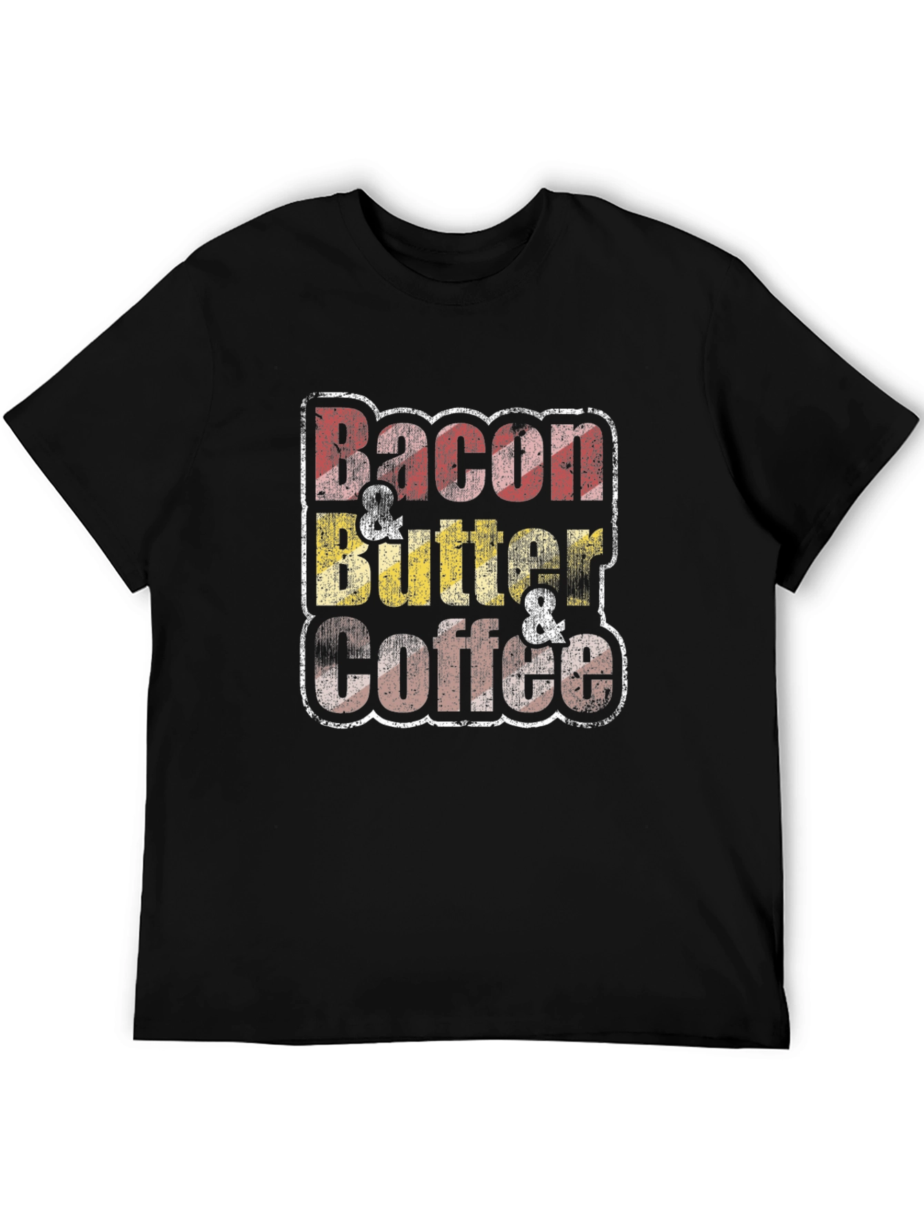 Bacon Butter Coffee Black Graphic Tee