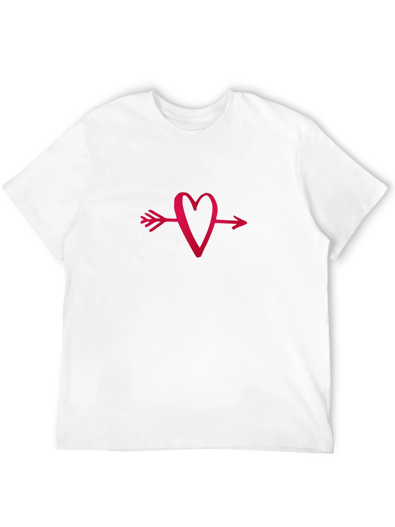 Heart Arrow Graphic Tee - Cupid Love Shirt