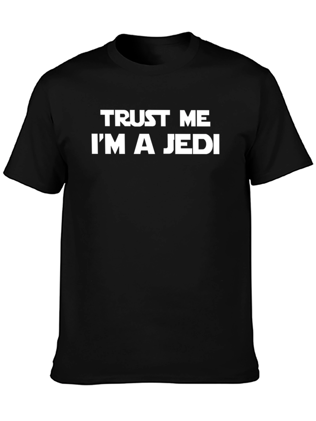 Trust Me Im a Jedi Black Cotton Tee
