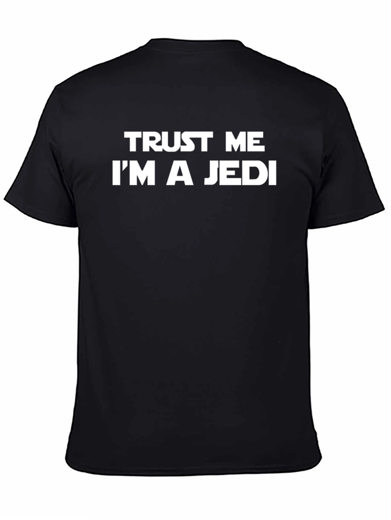Trust Me Im a Jedi Black Cotton Tee