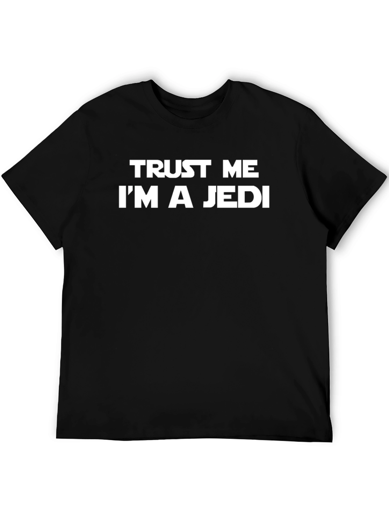 Trust Me Im a Jedi Black Cotton Tee