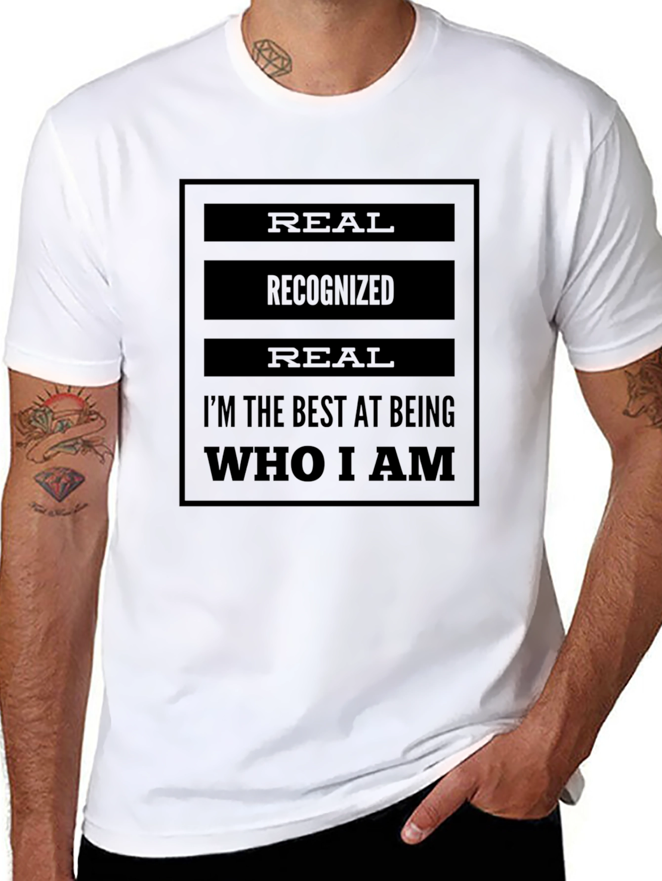 Real Recognized Authentic Statement T-Shirt