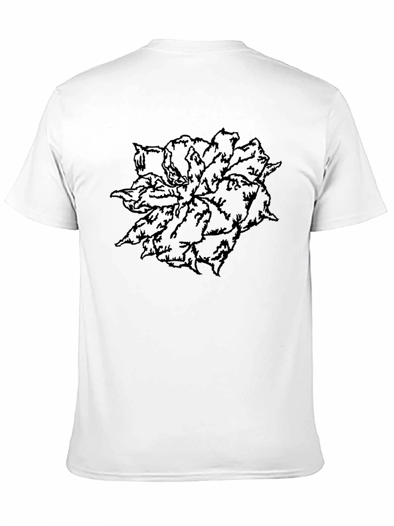 Black Floral Graphic Print Crew Neck T-Shirt