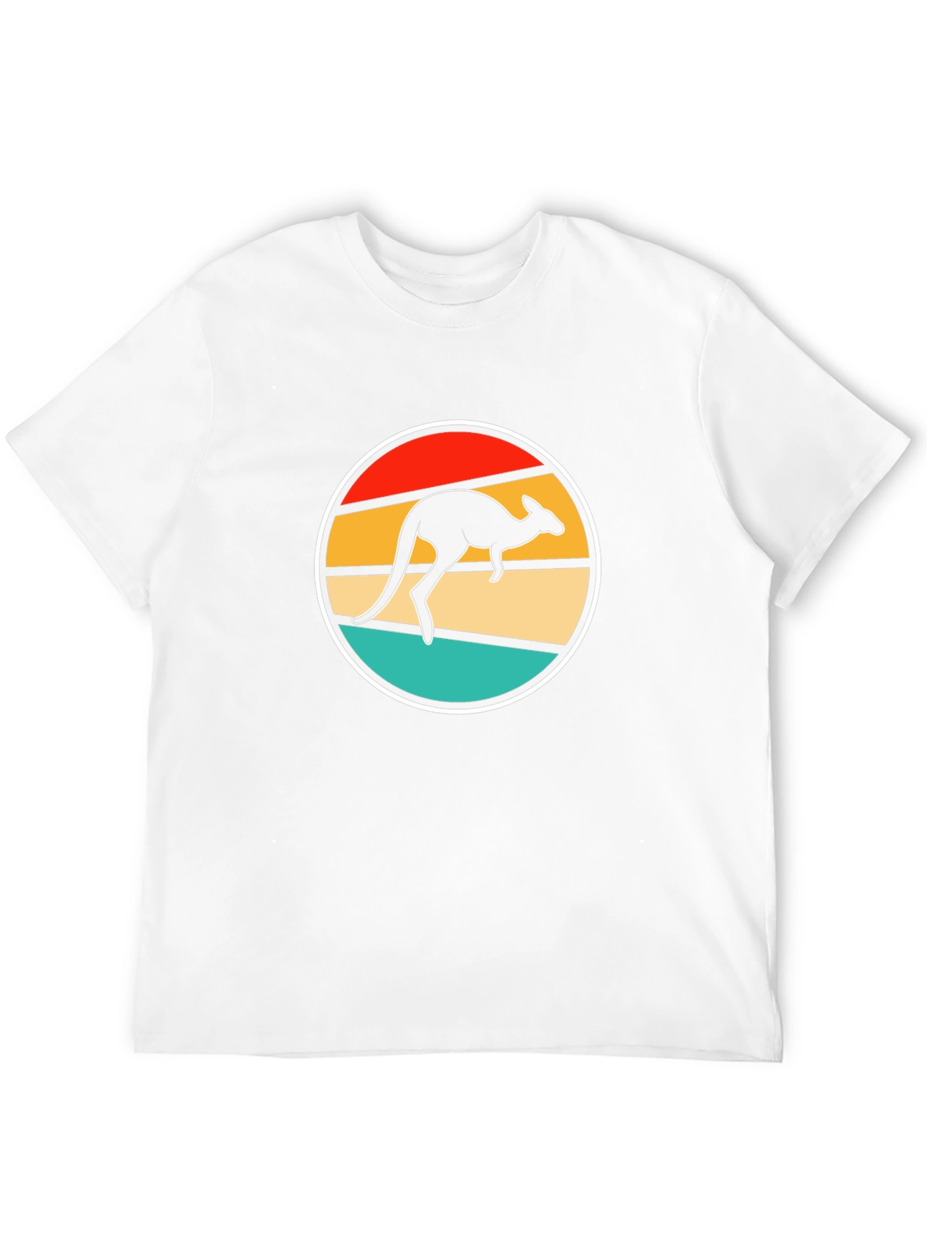 Retro Kangaroo T-Shirt - Black Novelty Tee