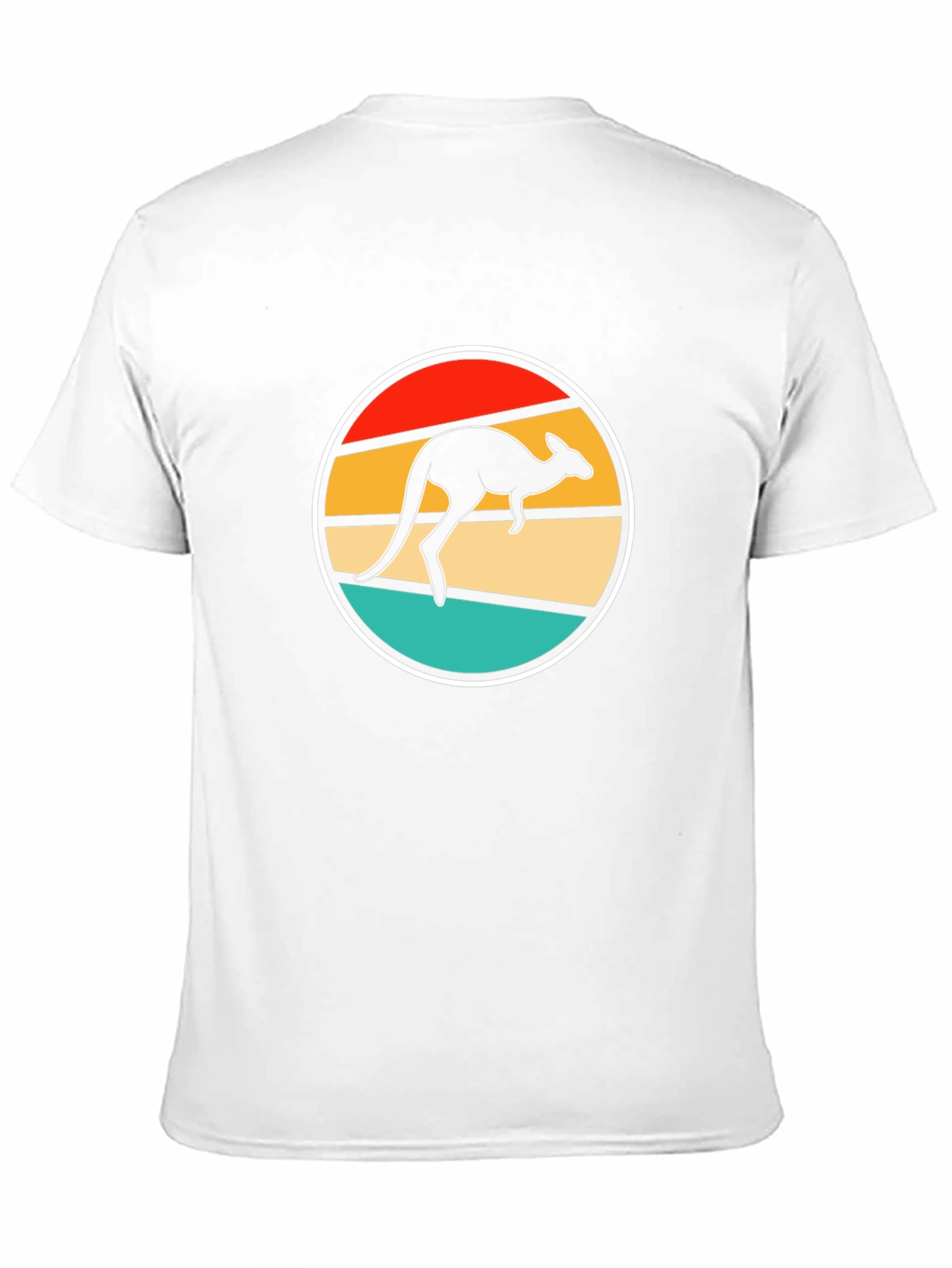 Retro Kangaroo T-Shirt - Black Novelty Tee