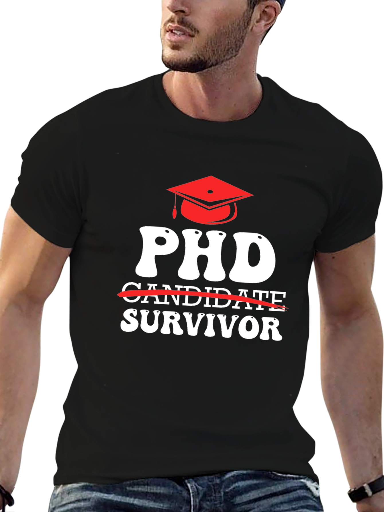 PhD Survivor Graphic T-Shirt
