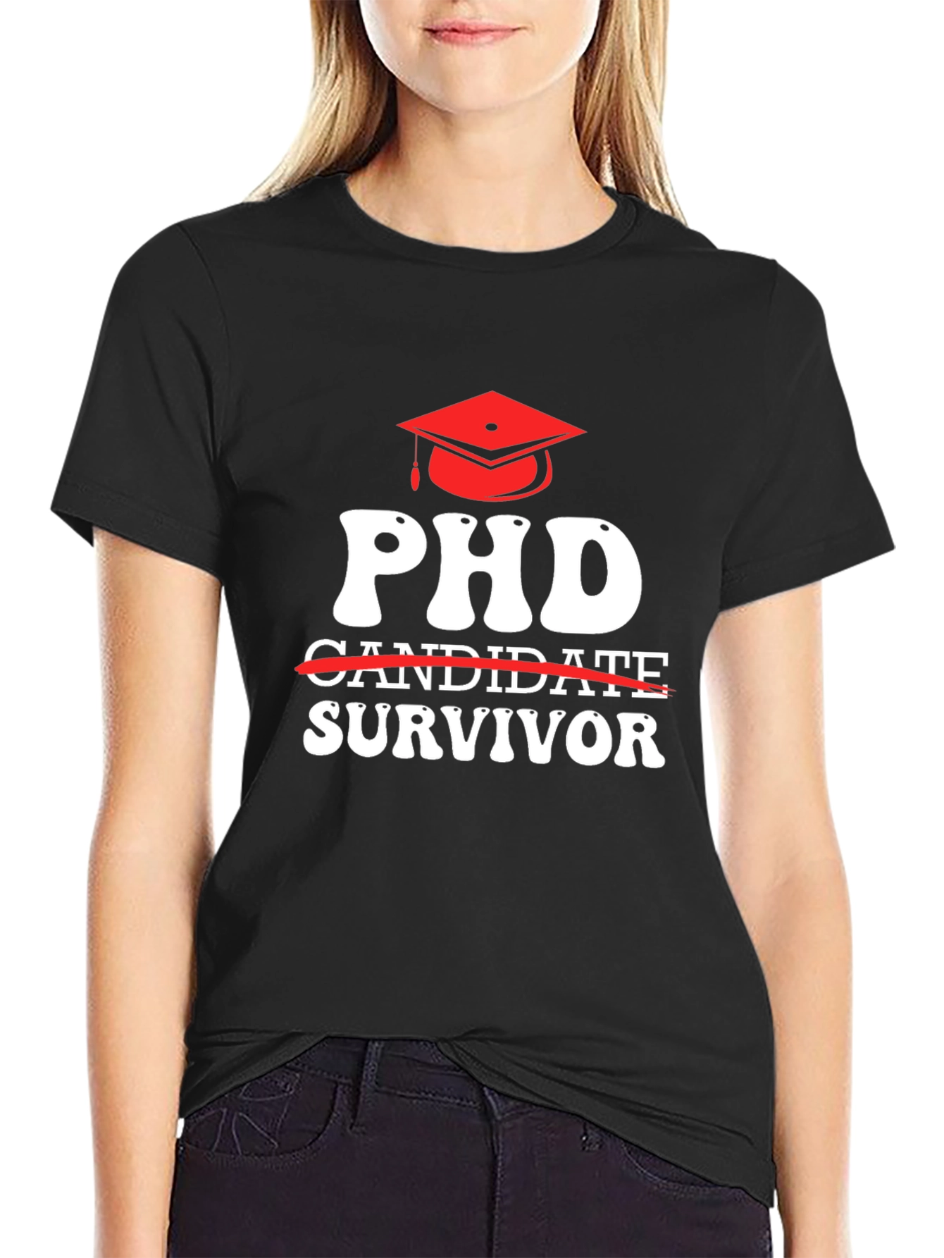 PhD Survivor Graphic T-Shirt