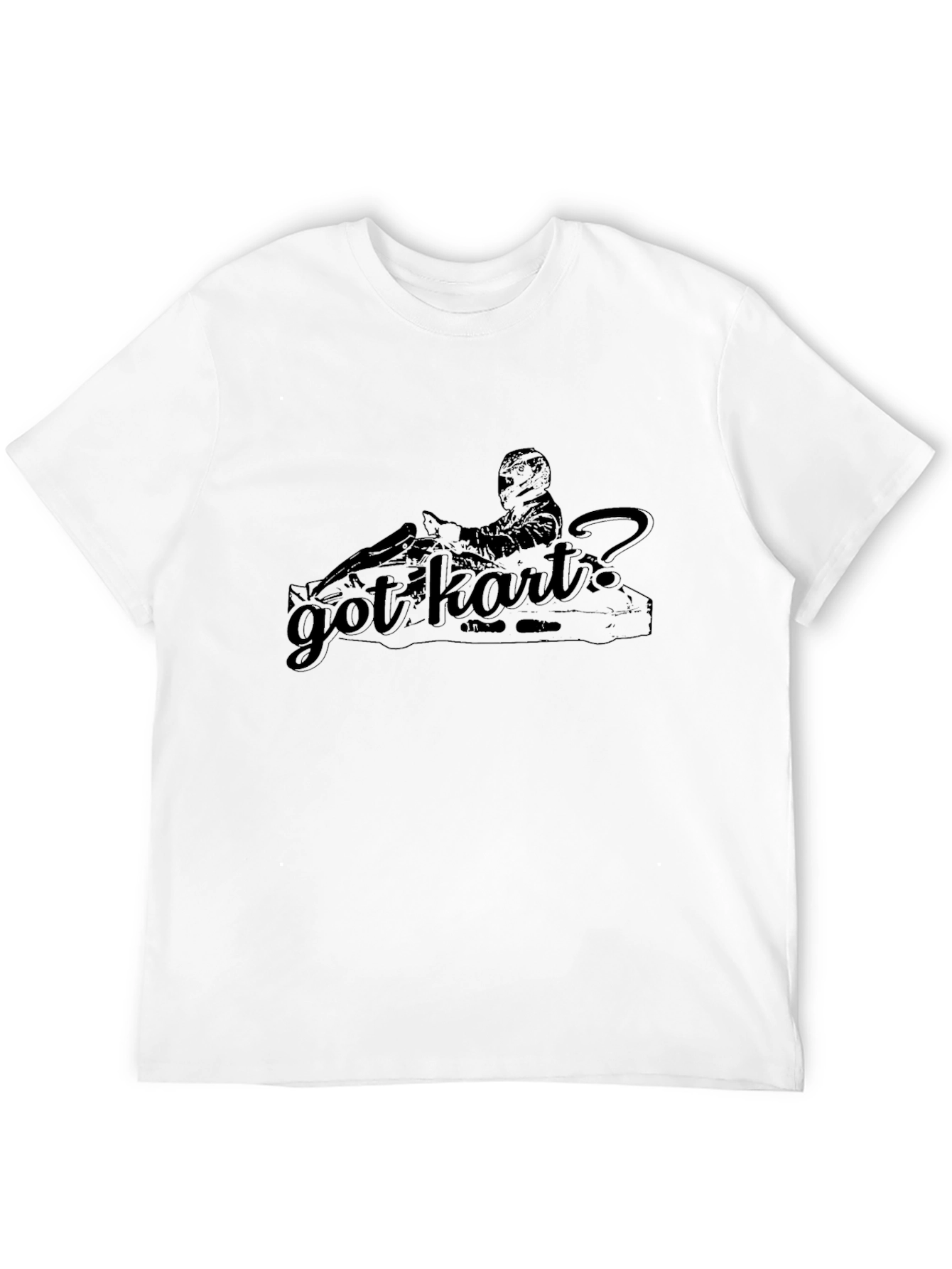 Got Kart? Black Graphic Tee - Racing Kart Design