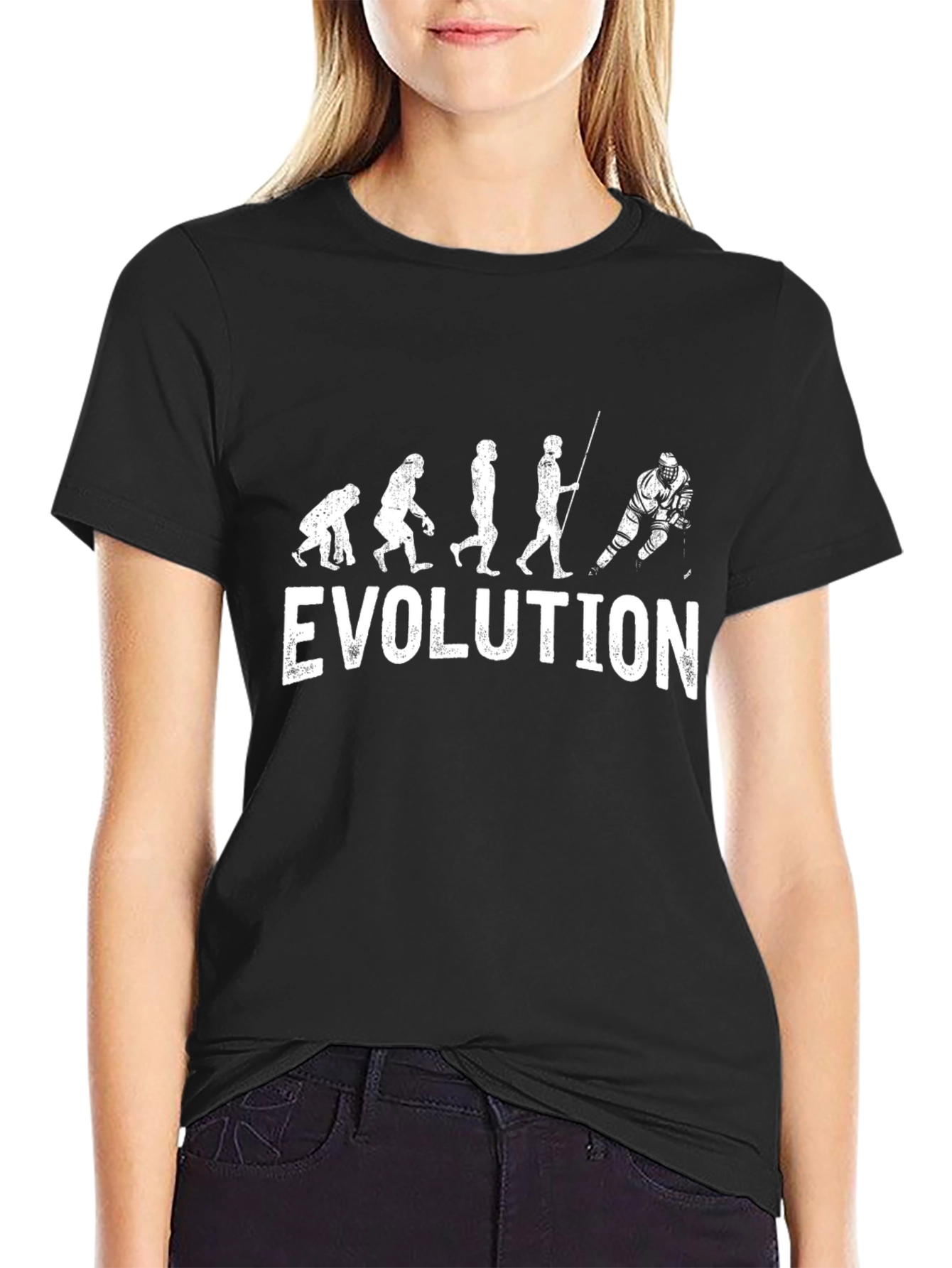 Hockey Evolution Black T-Shirt