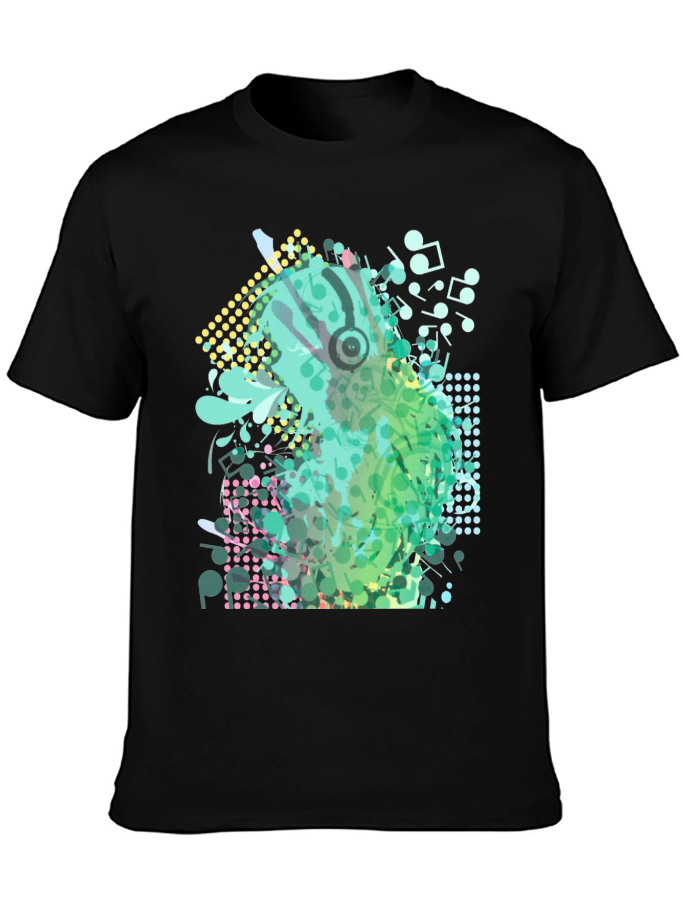 Abstract Music Notes Graphic Tee