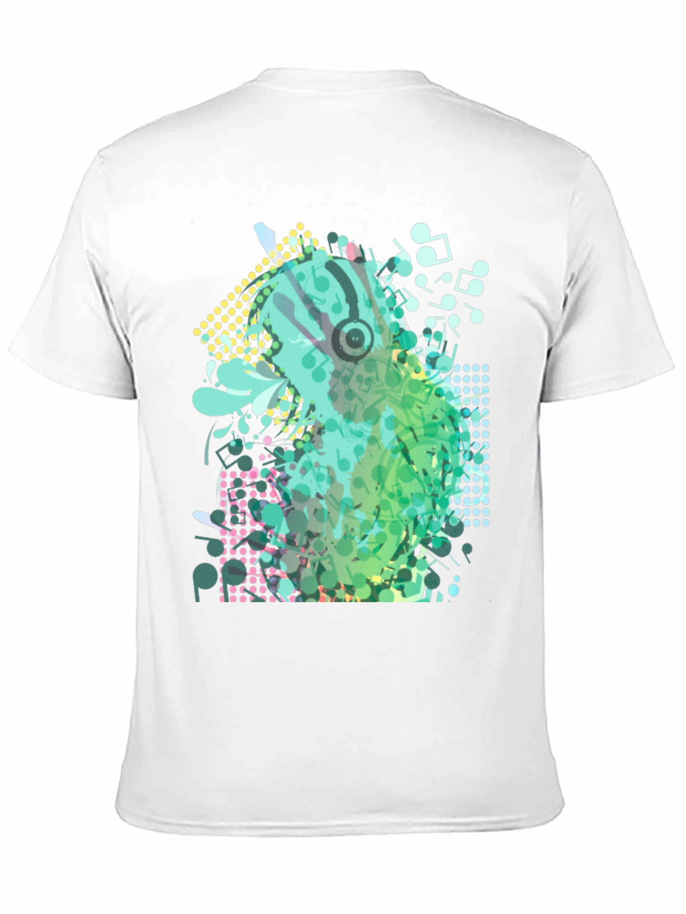 Abstract Music Notes Graphic Tee