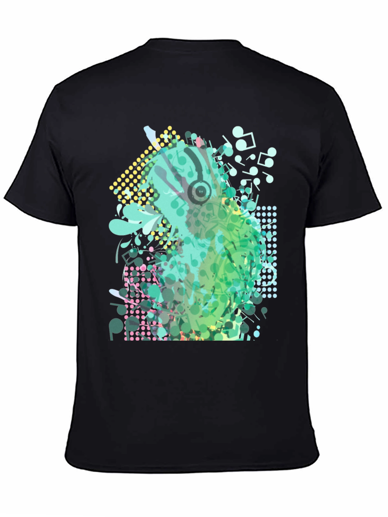 Abstract Music Notes Graphic Tee