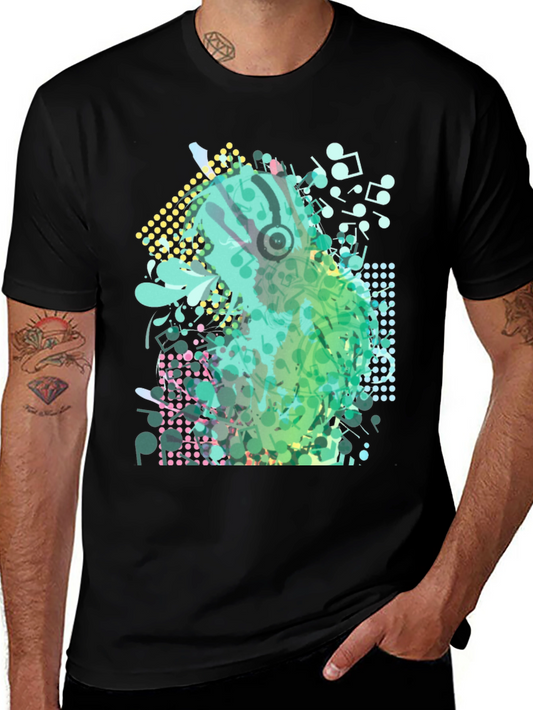 Abstract Music Notes Graphic Tee