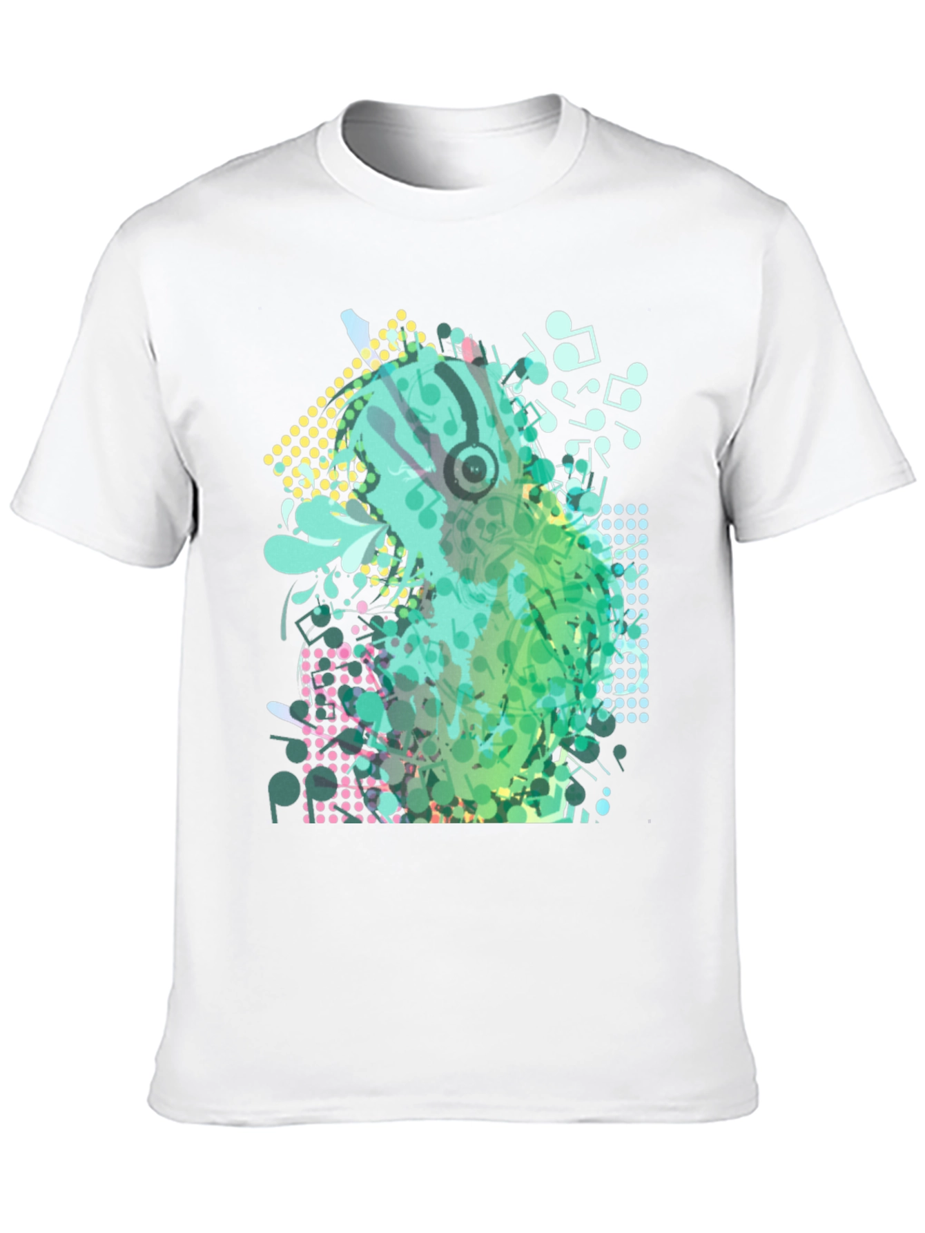 Abstract Music Notes Graphic Tee