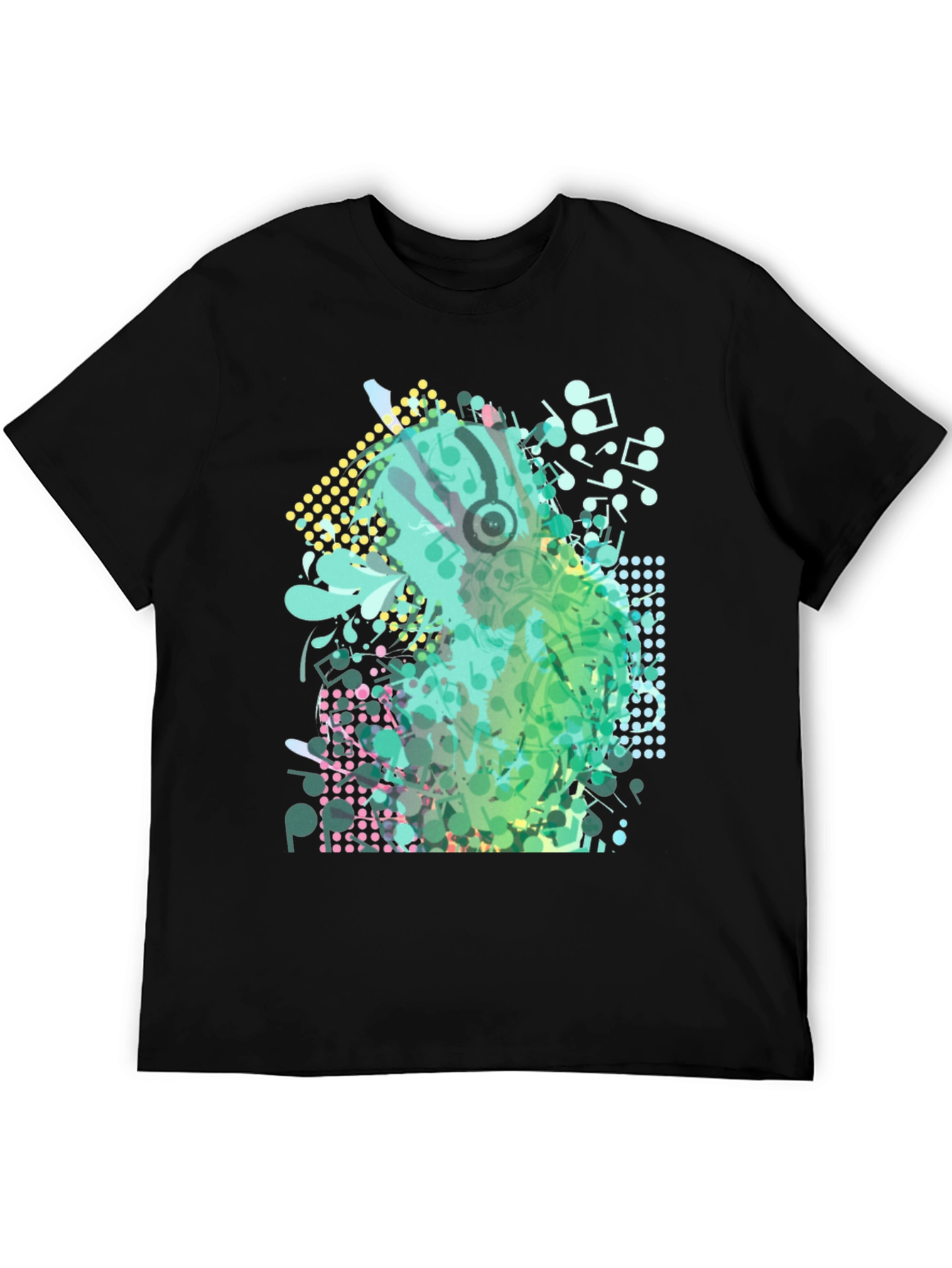 Abstract Music Notes Graphic Tee