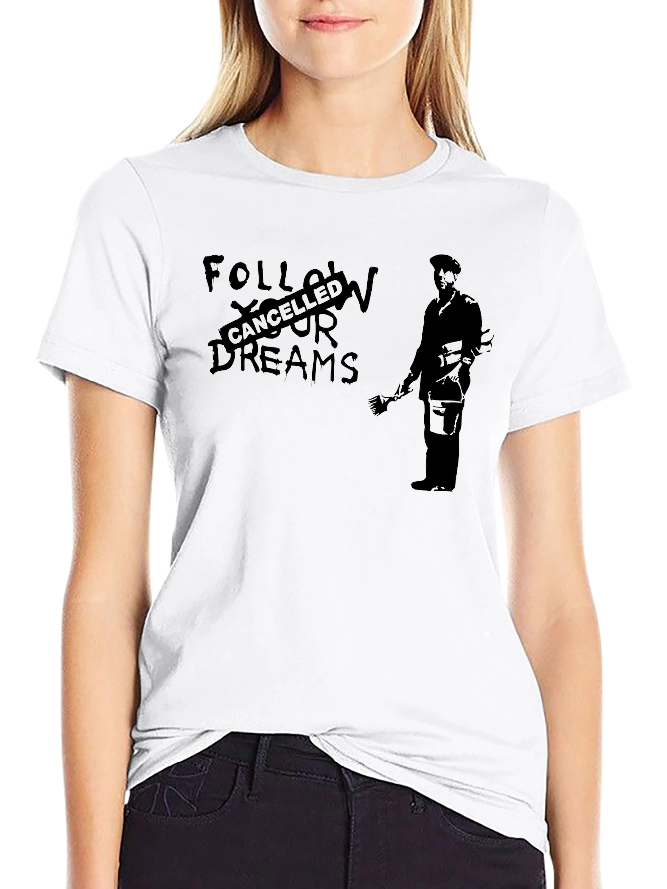 Cancelled Dreams Graphic Tee - Street Art Inspired
