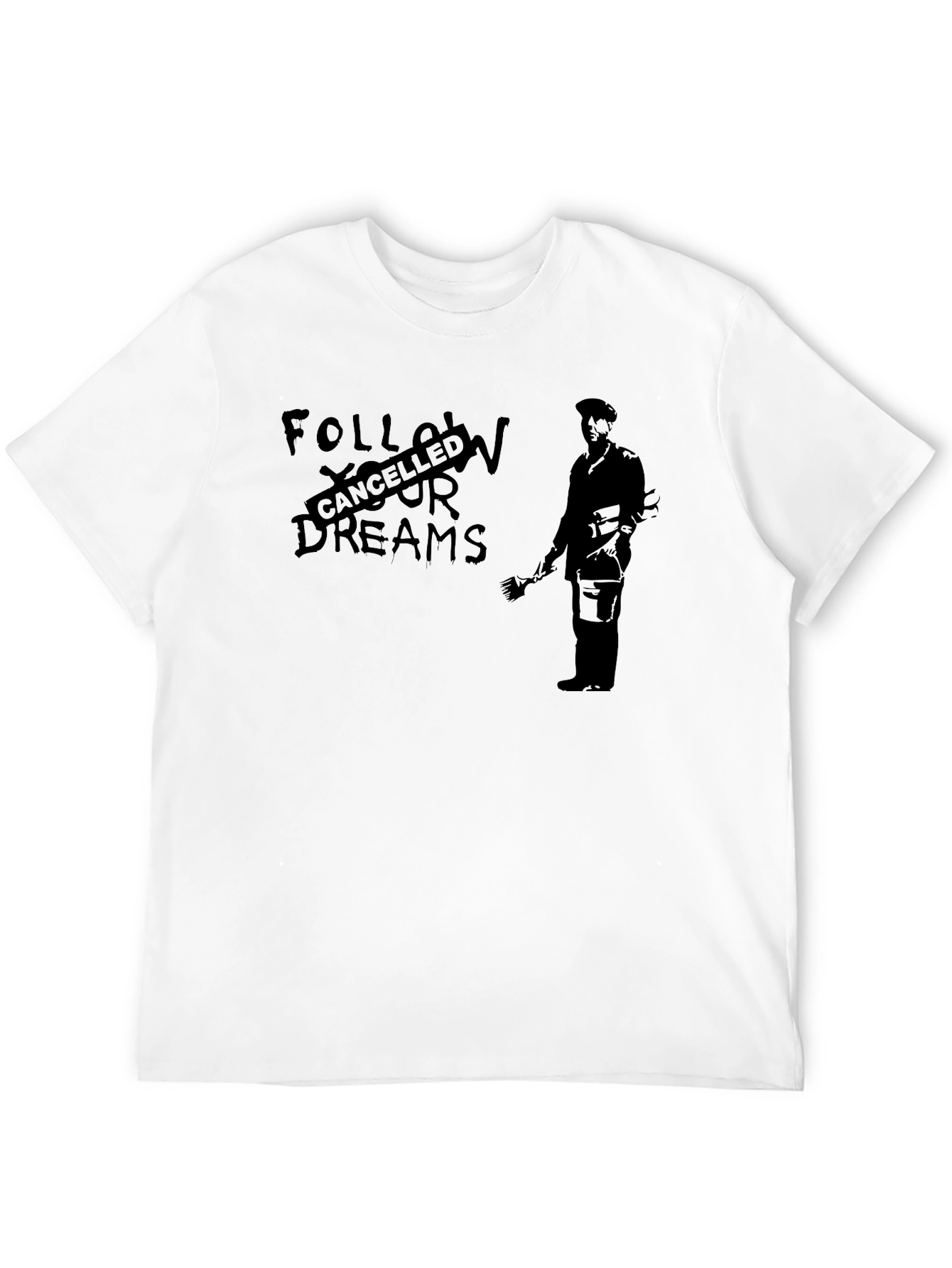 Cancelled Dreams Graphic Tee - Street Art Inspired