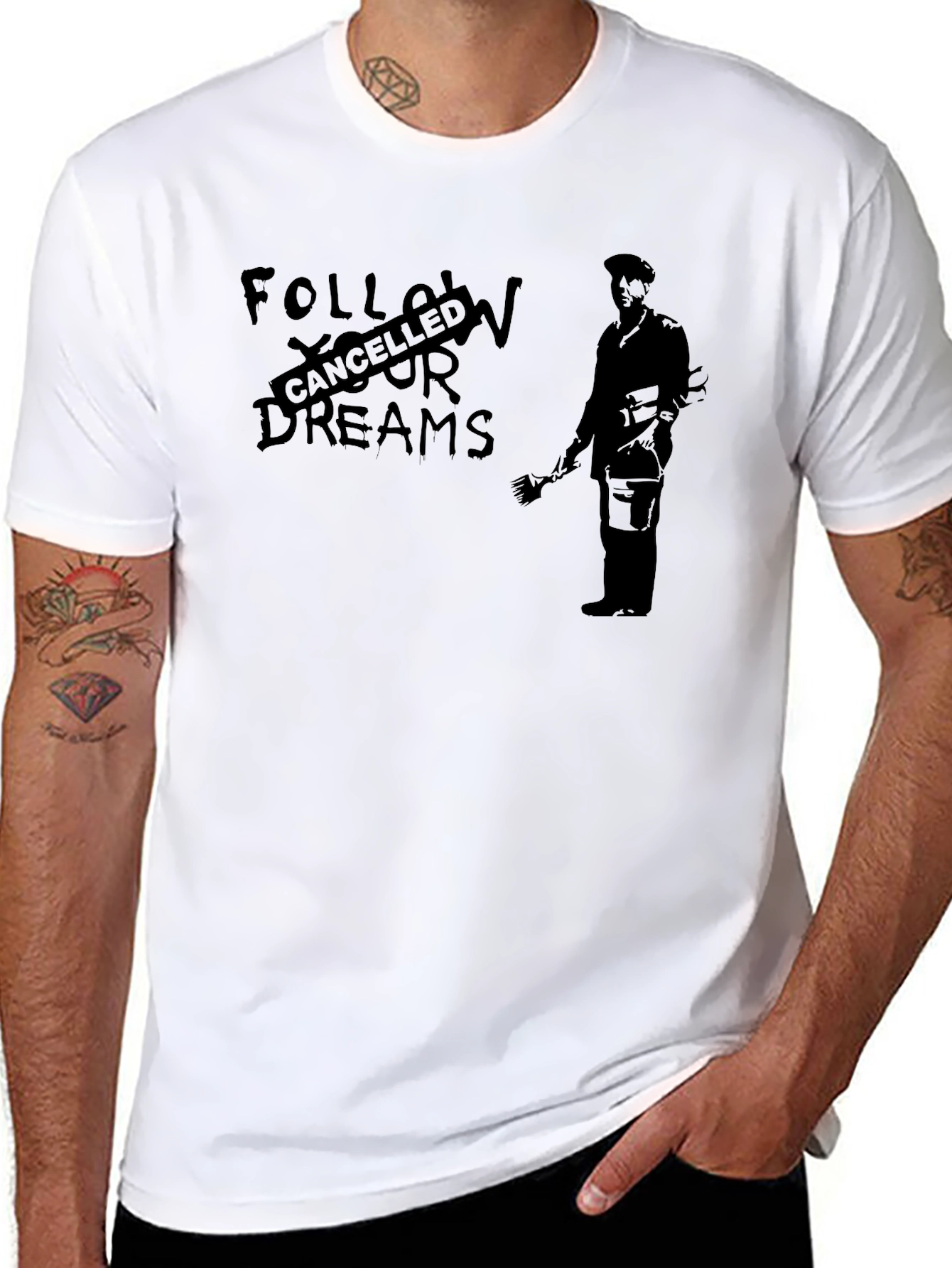 Cancelled Dreams Graphic Tee - Street Art Inspired