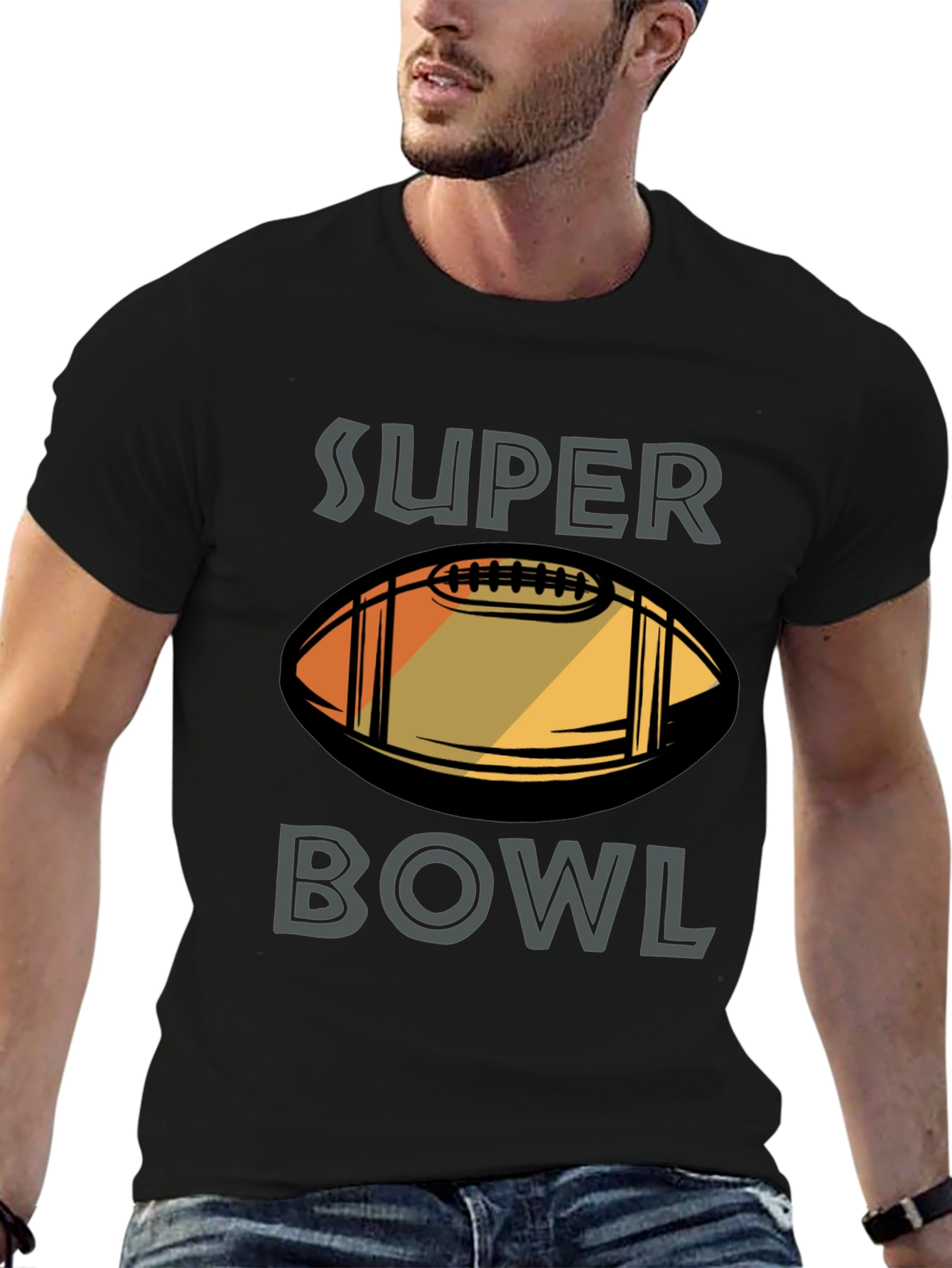 Super Bowl Football Graphic T-Shirt