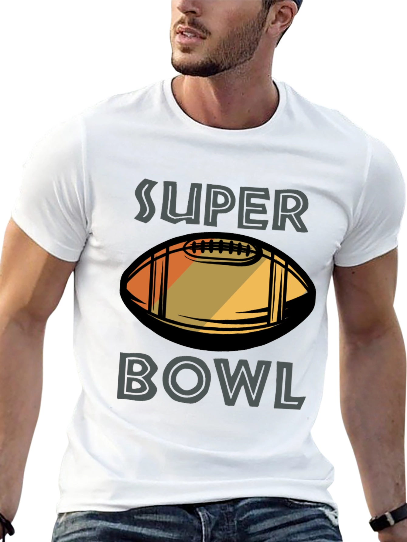 Super Bowl Football Graphic T-Shirt
