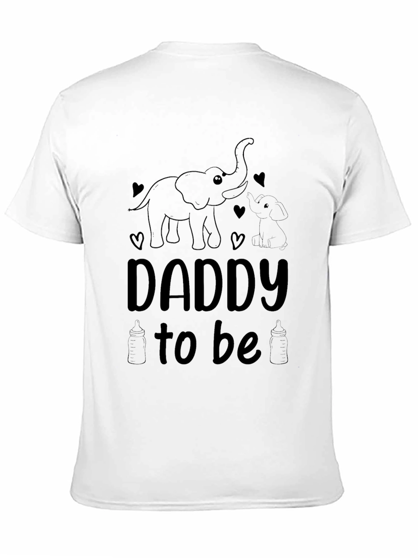 Daddy To Be Elephant Graphic Tee