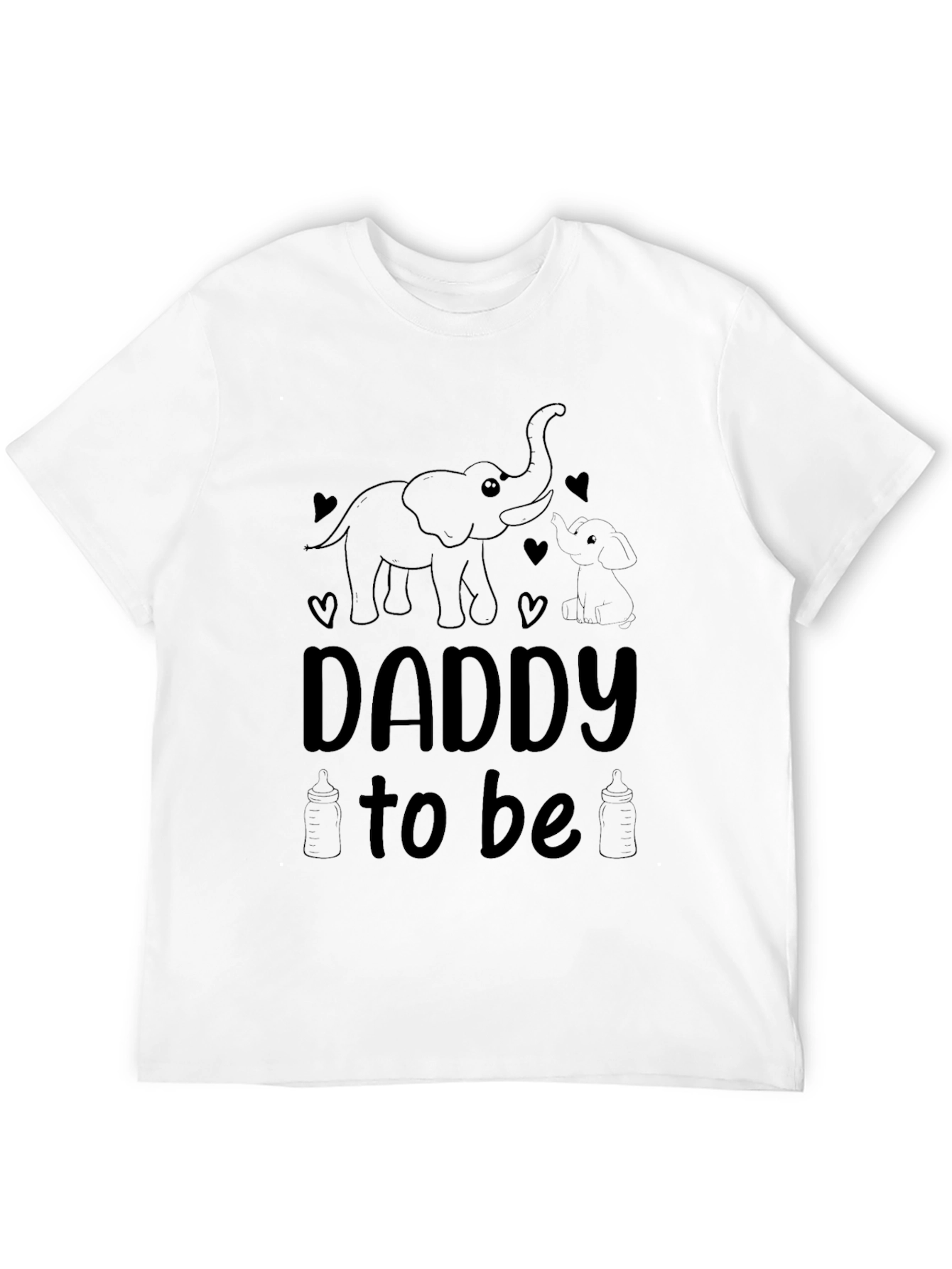 Daddy To Be Elephant Graphic Tee