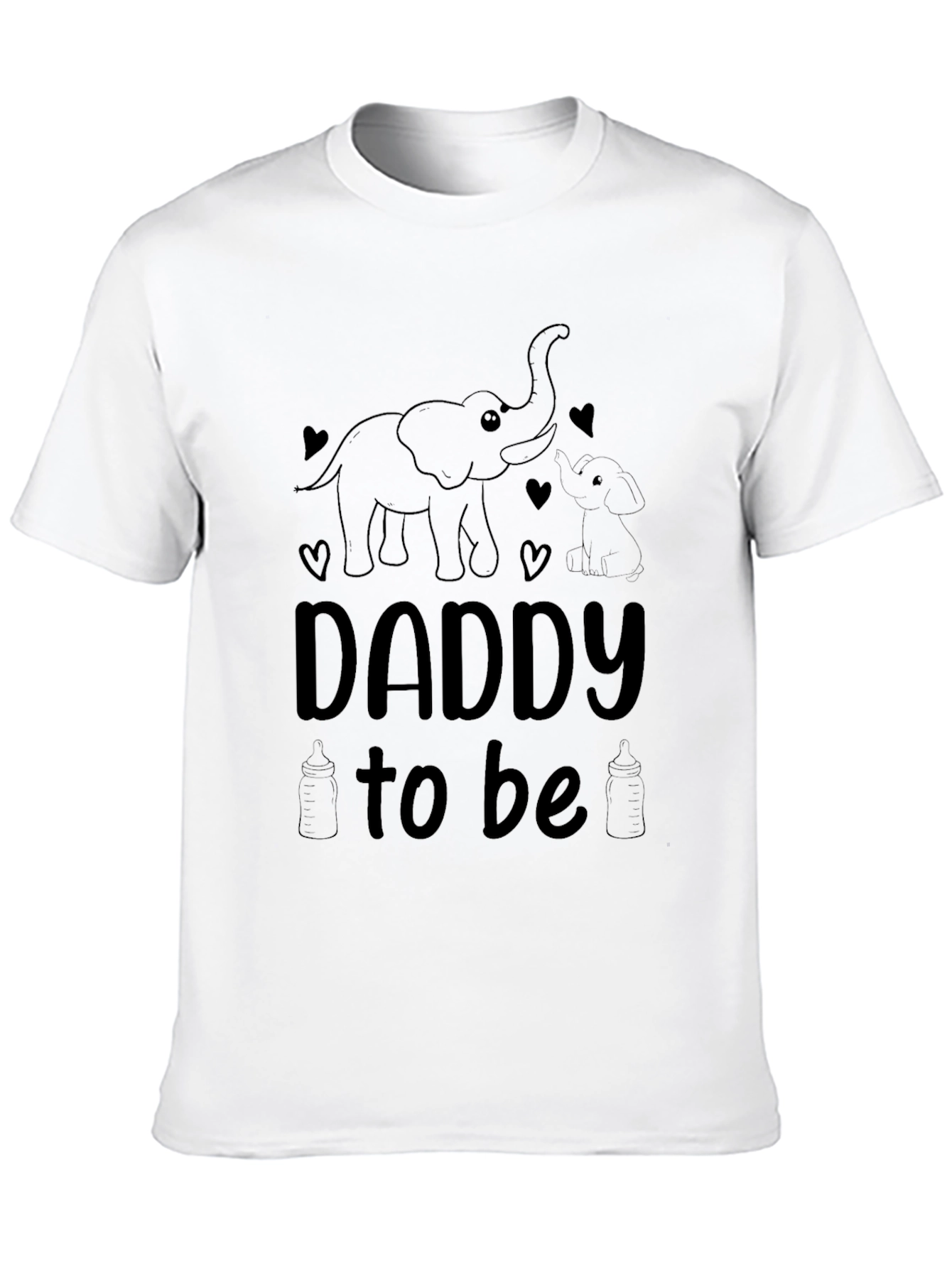 Daddy To Be Elephant Graphic Tee