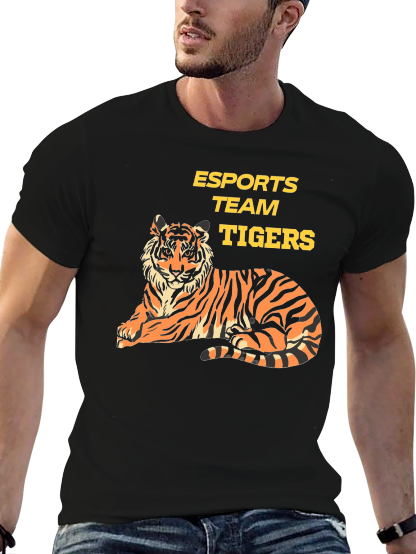Esports Team Tigers Graphic T-Shirt