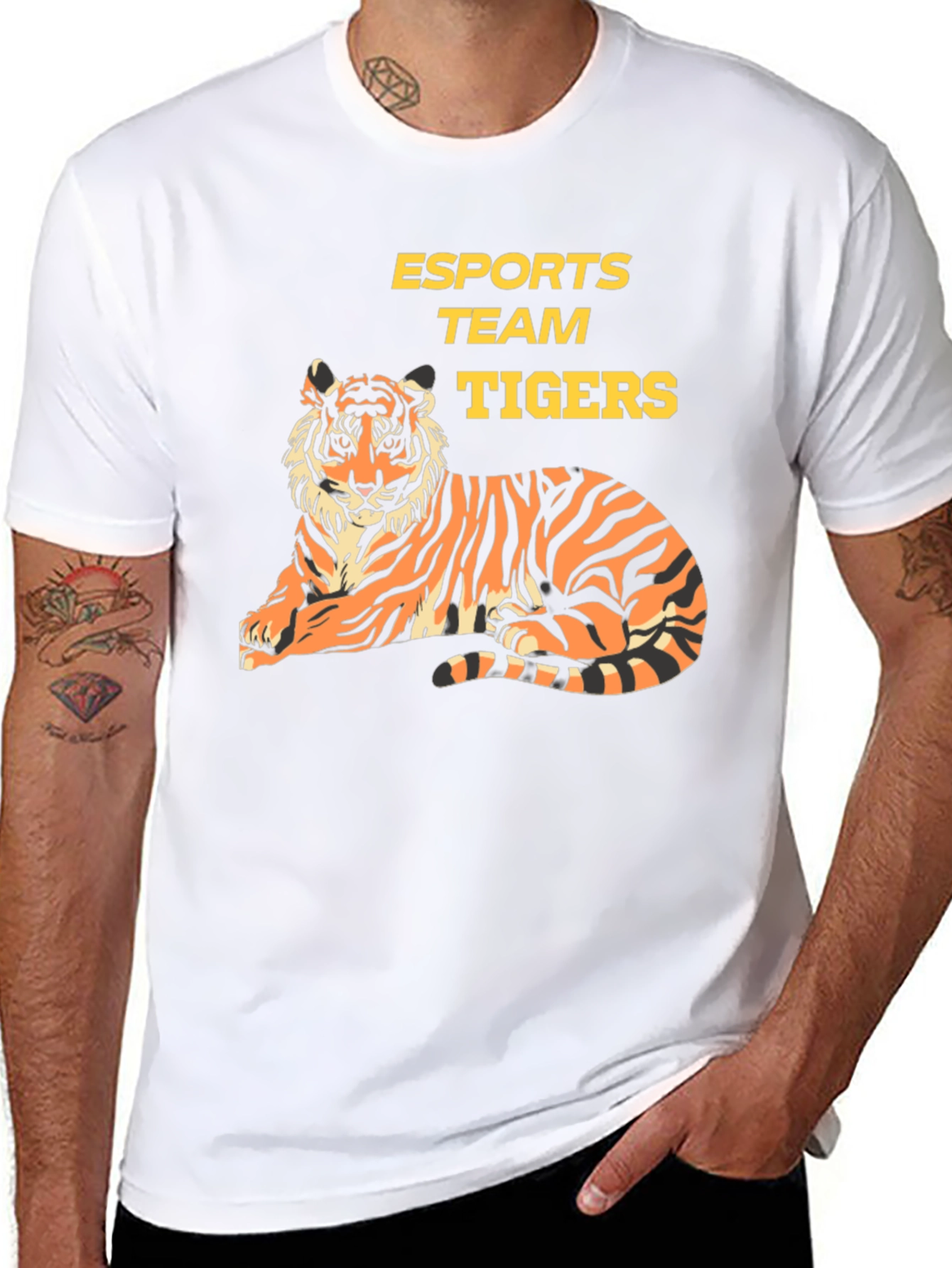 Esports Team Tigers Graphic T-Shirt