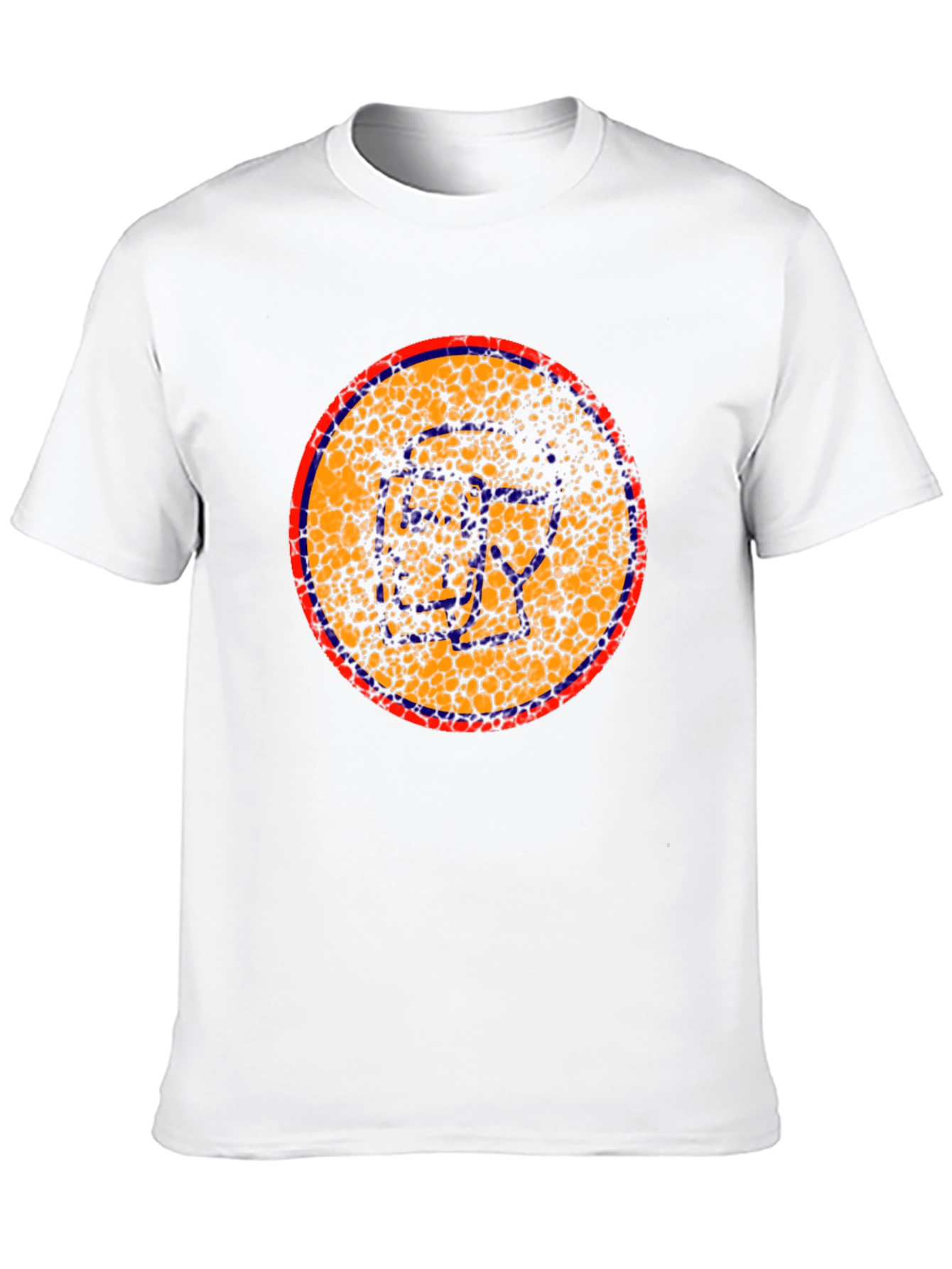 Abstract Circle Graphic Black T-Shirt