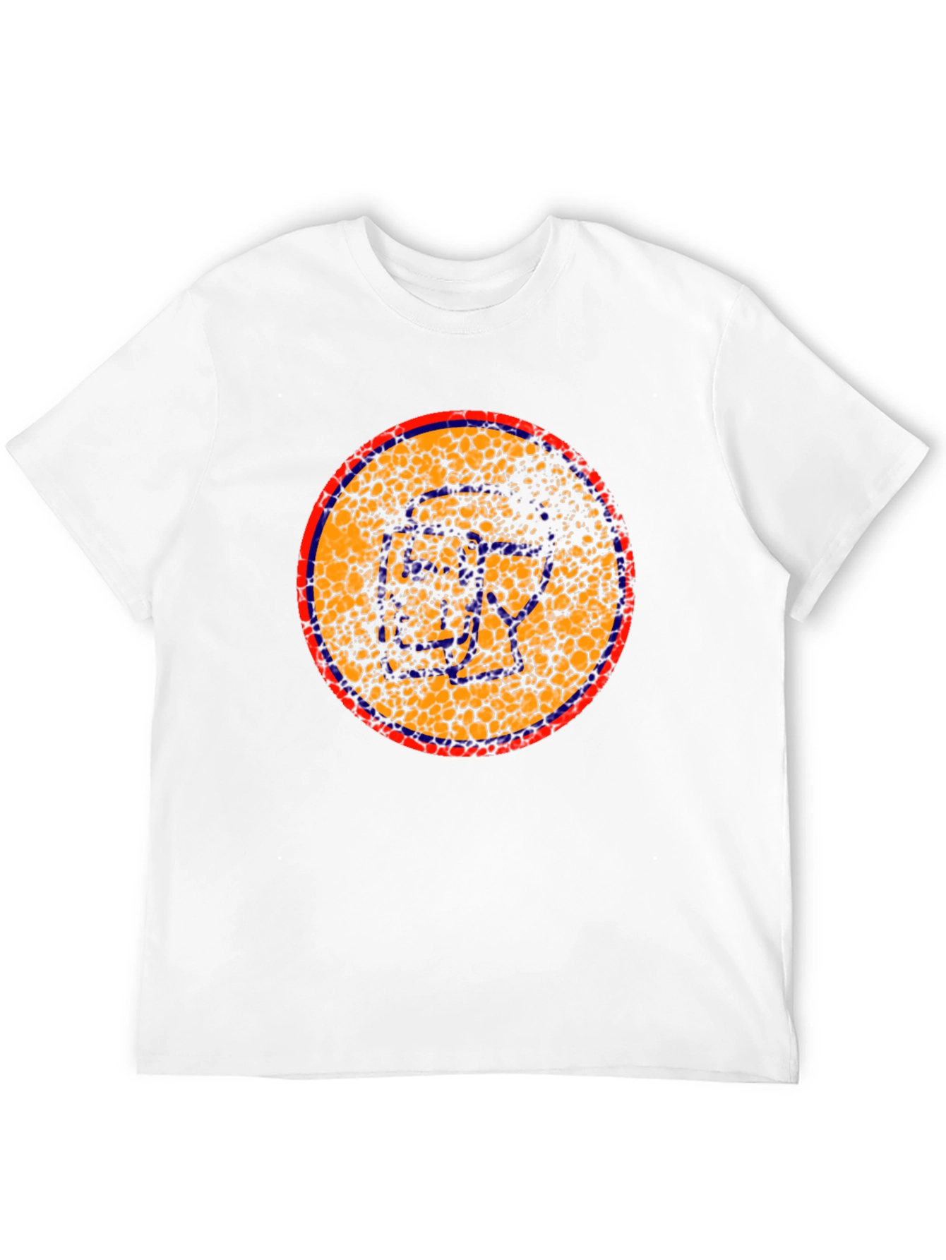 Abstract Circle Graphic Black T-Shirt