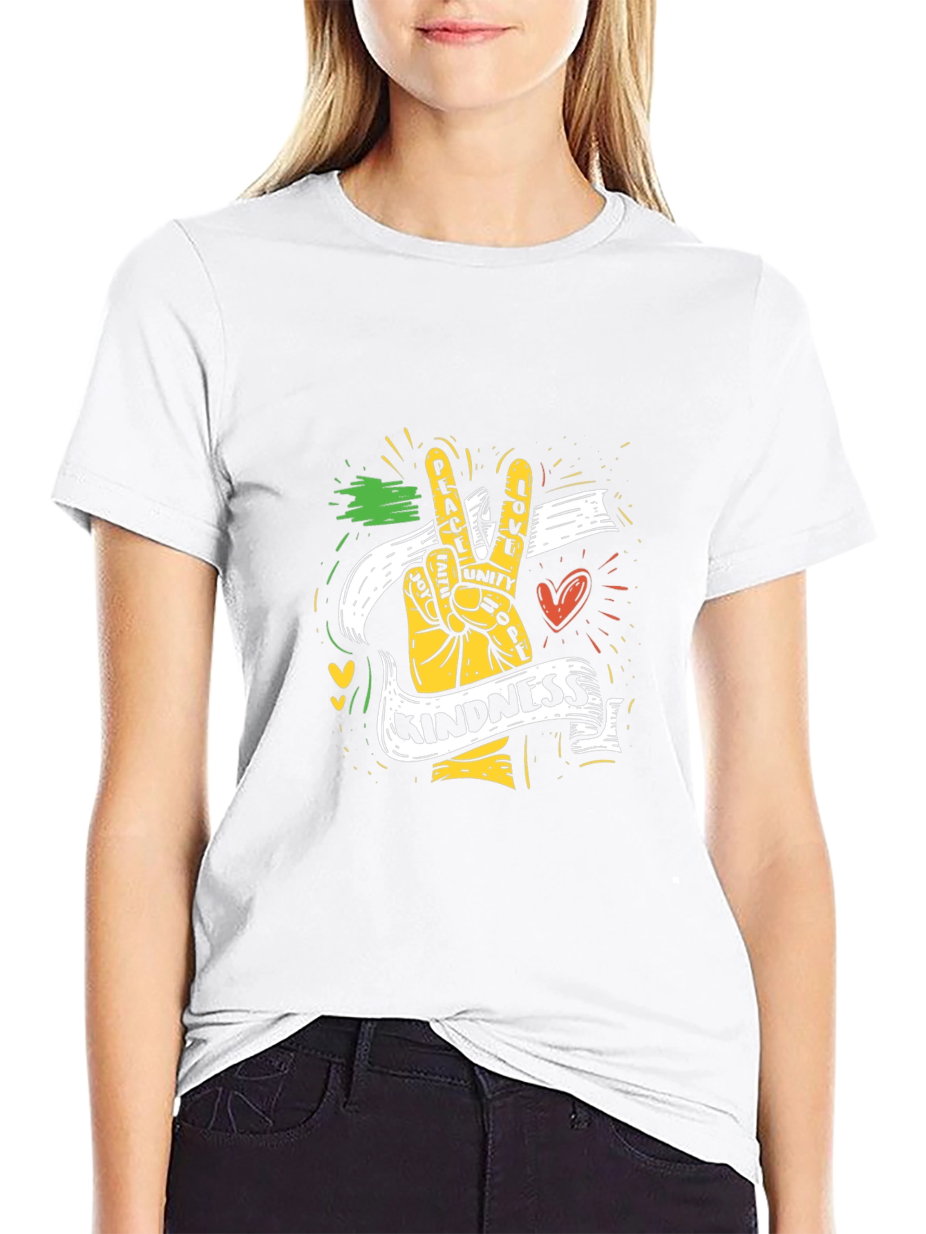 Peace Unity & Kindness Graphic T-Shirt