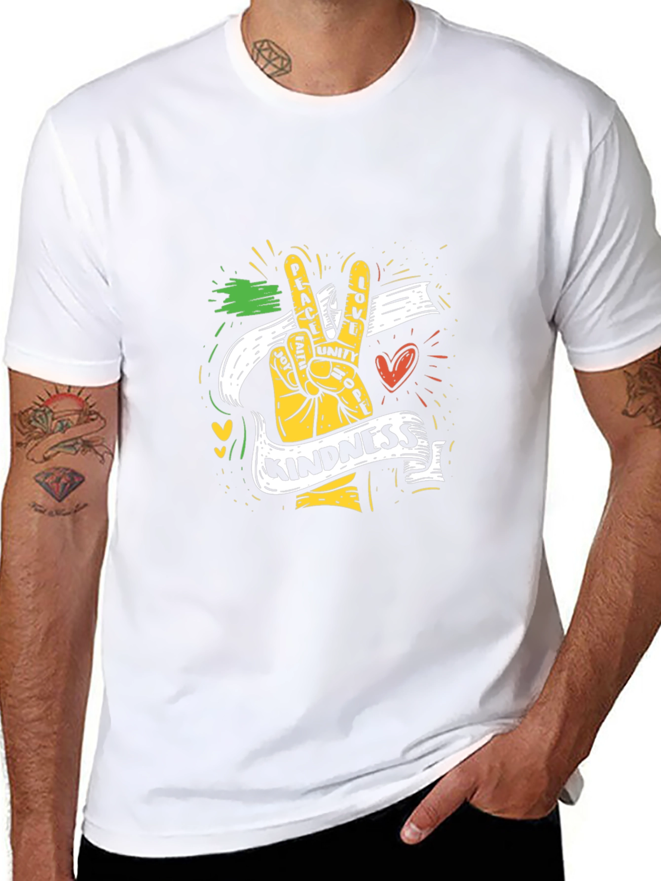 Peace Unity & Kindness Graphic T-Shirt