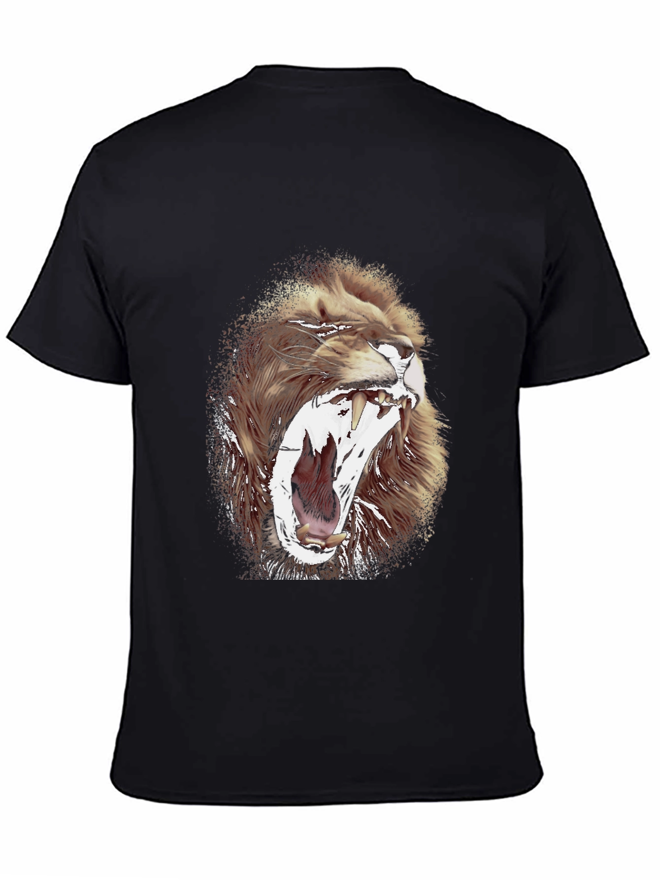 Lion Graphic Print Mens T-Shirt