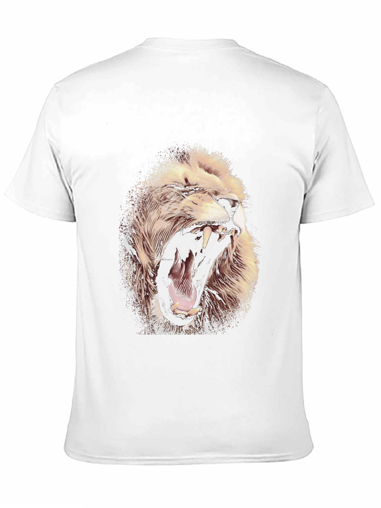 Lion Graphic Print Mens T-Shirt