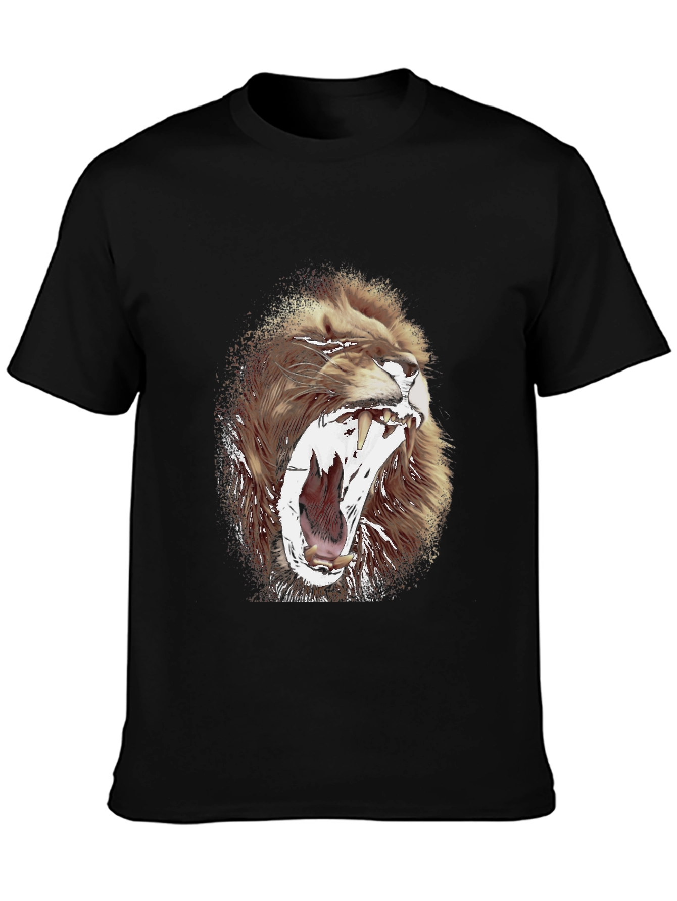 Lion Graphic Print Mens T-Shirt