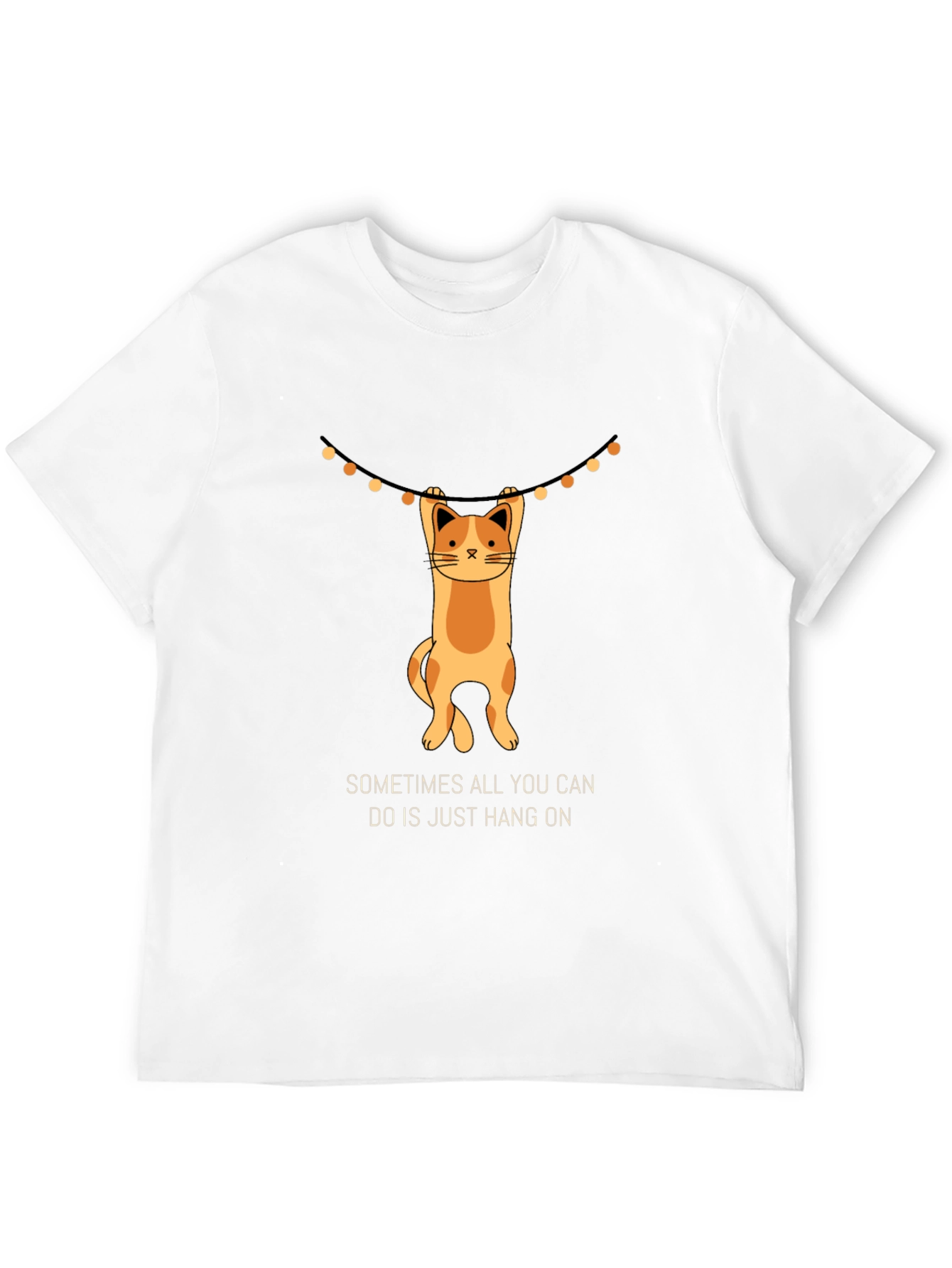 Hang On Cat T-Shirt - Funny Graphic Tee