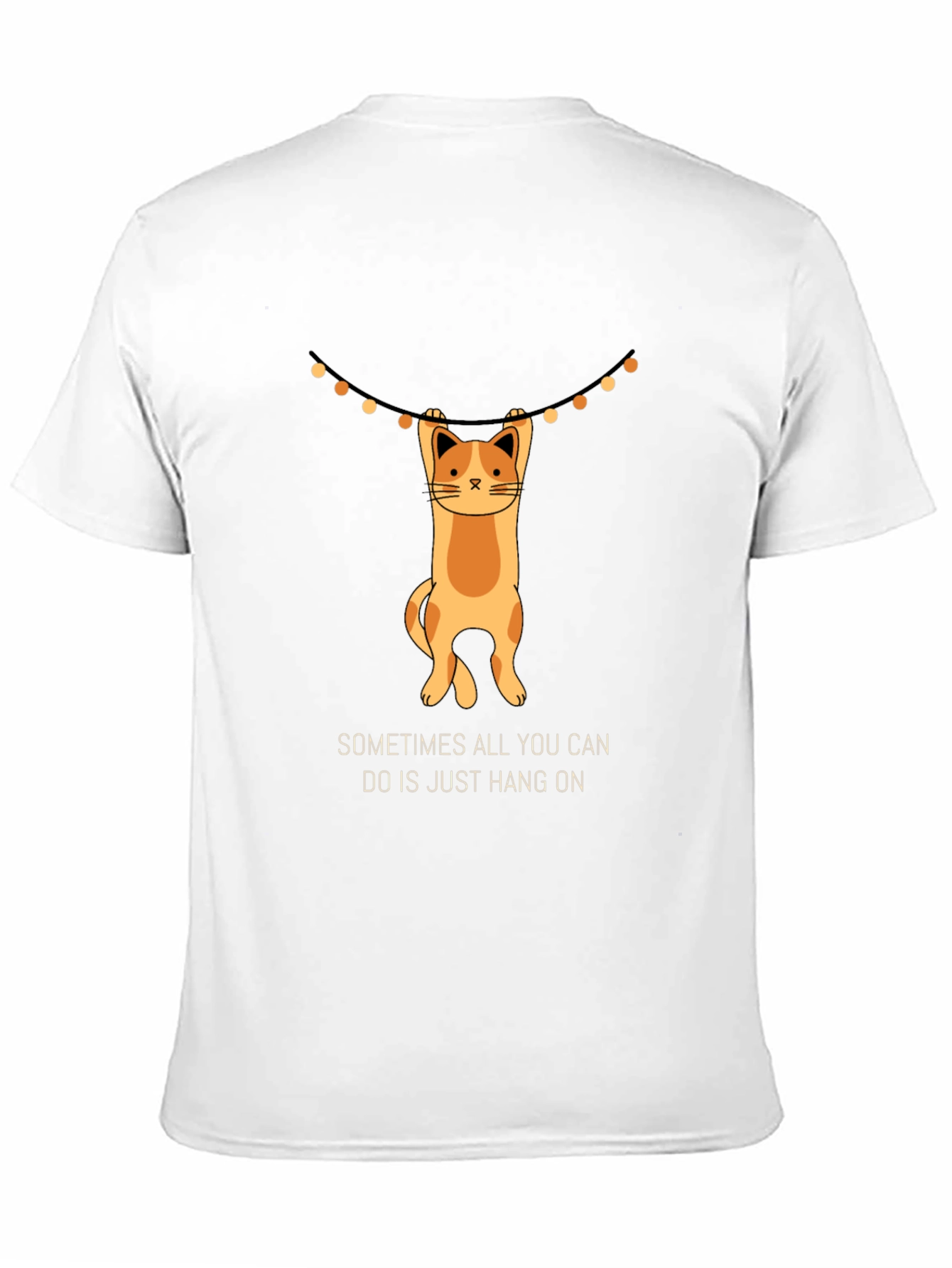Hang On Cat T-Shirt - Funny Graphic Tee